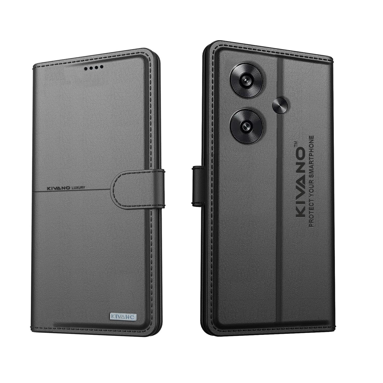 KIVANO® Compatible with Poco F6 5G Flip Cover | Leather Finish | Inside Pockets & Inbuilt Stand | Shockproof Wallet Style Magnetic Closure Back Cover Case (B0D6B6YQNM) Amazon Price History, Amazon Price Tracker