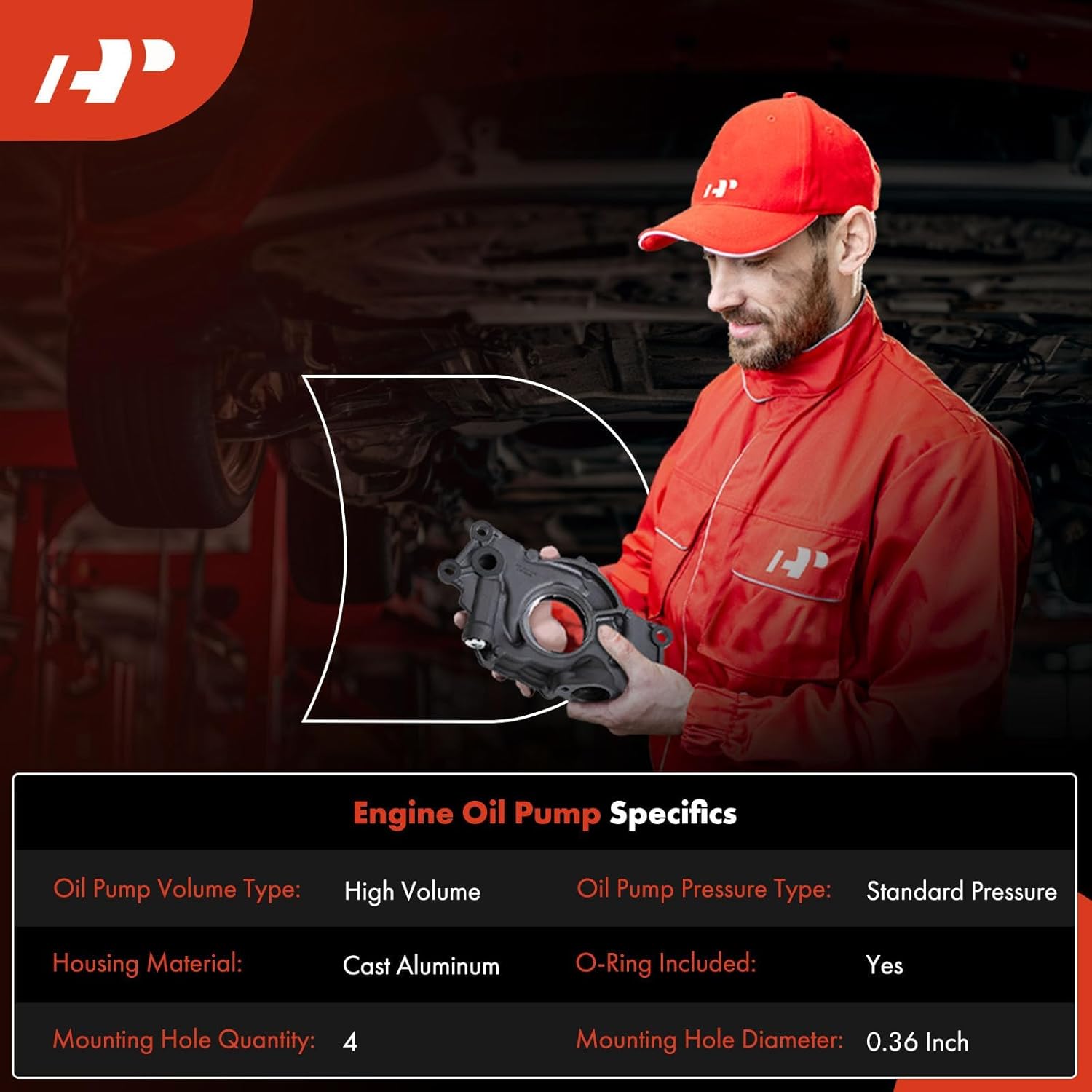 A-Premium High Volume Oil Pump for LS 4.8L 5.3L 5.7L 6.0L 6.2L - Compatible with Chevrolet Silverado Tahoe Camaro Suburban GMC Sierra Yukon Savana Cadillac