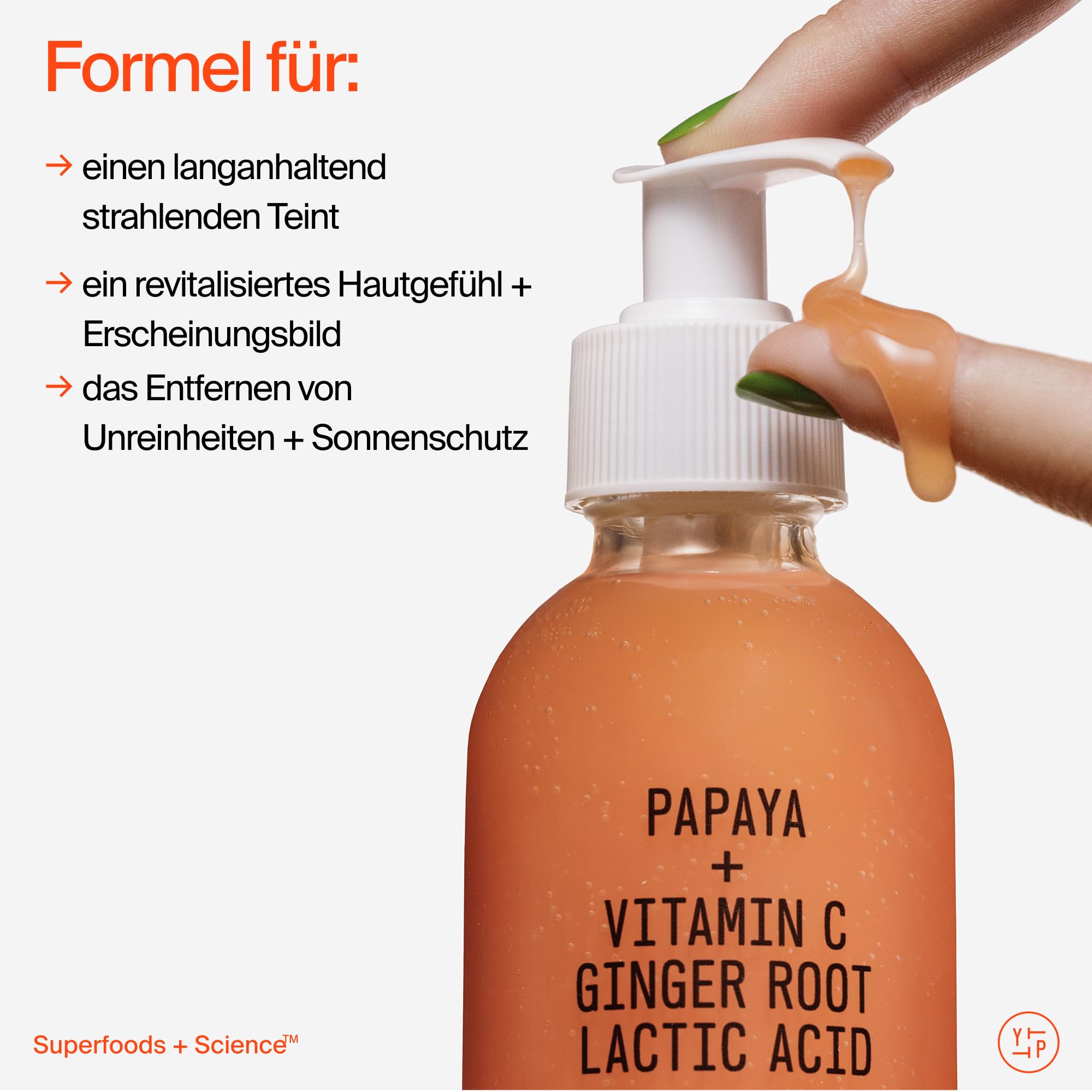 Youth To The People Superfruit Cleanser, sanfter Peeling-Gesichtsreiniger, mit Papaya und Vitamin C, beruhigender Reiniger, feuchtigkeitsspendend, schont die Hautbarriere, Make-up-Entferner