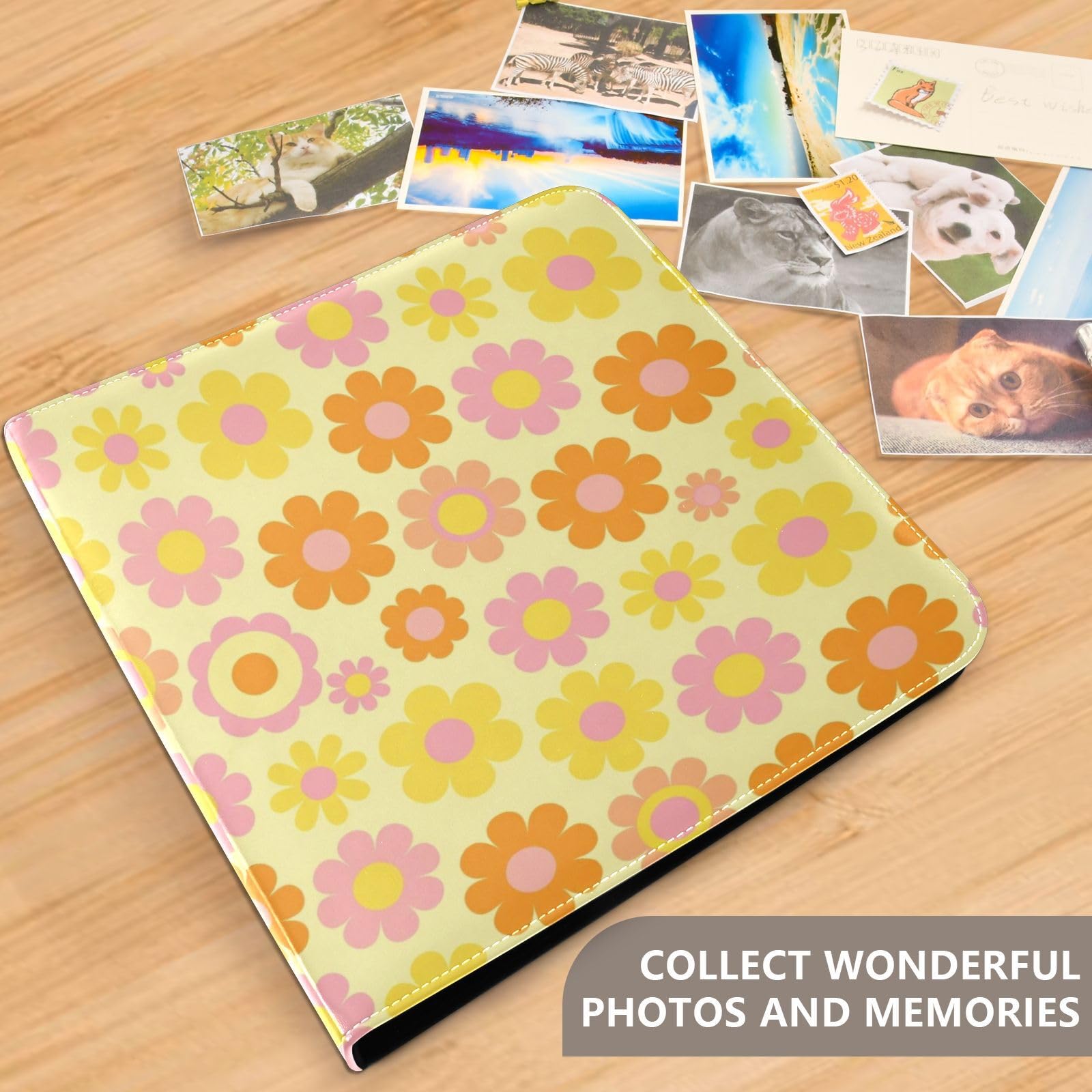 Skórzany album do scrapbookingu, zdjęcia i prace pa