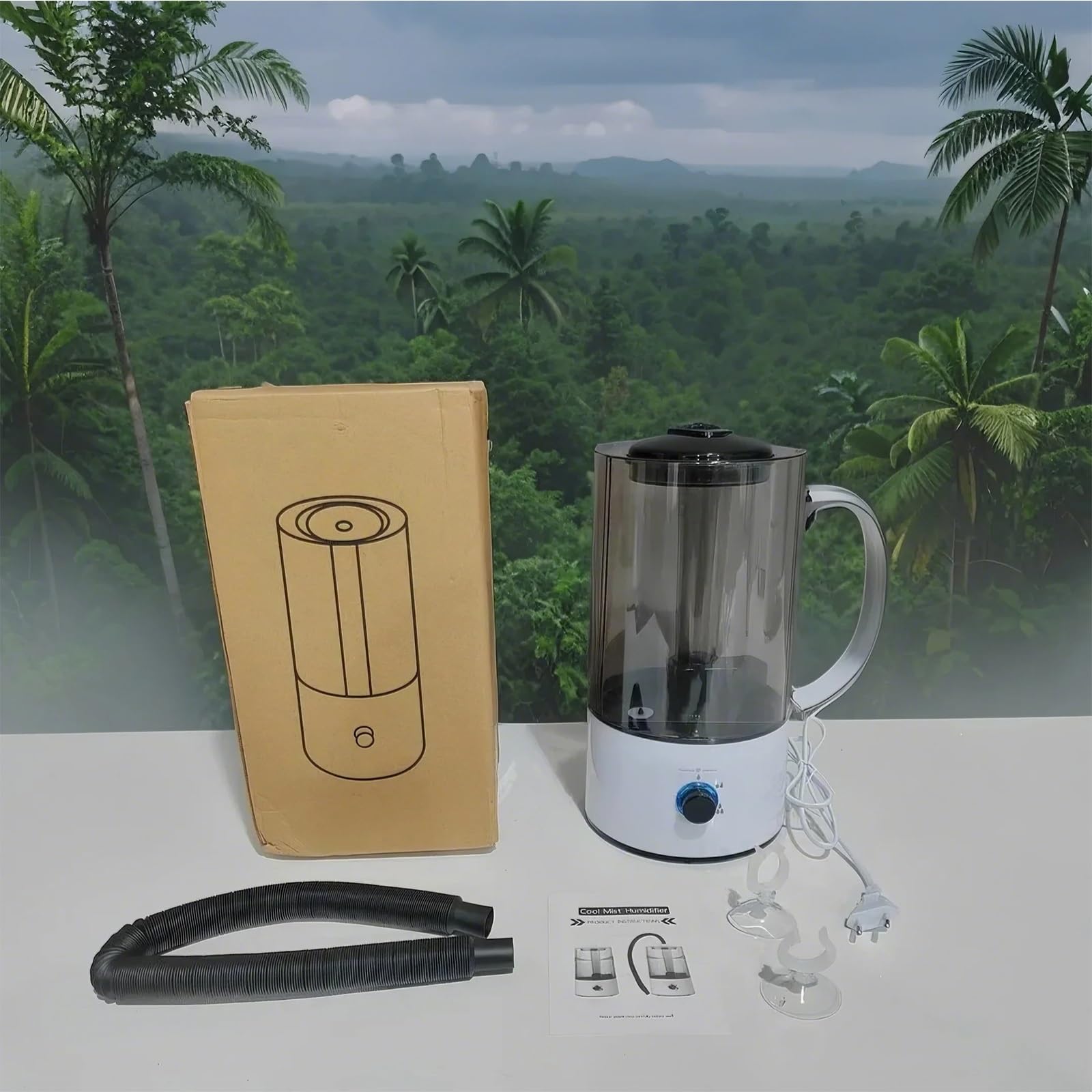 Humidificador nebulizador para Reptiles, humidificador para terrarios con Tanque nebulizador de 4L para Reptiles, paludarios y Anfibios.