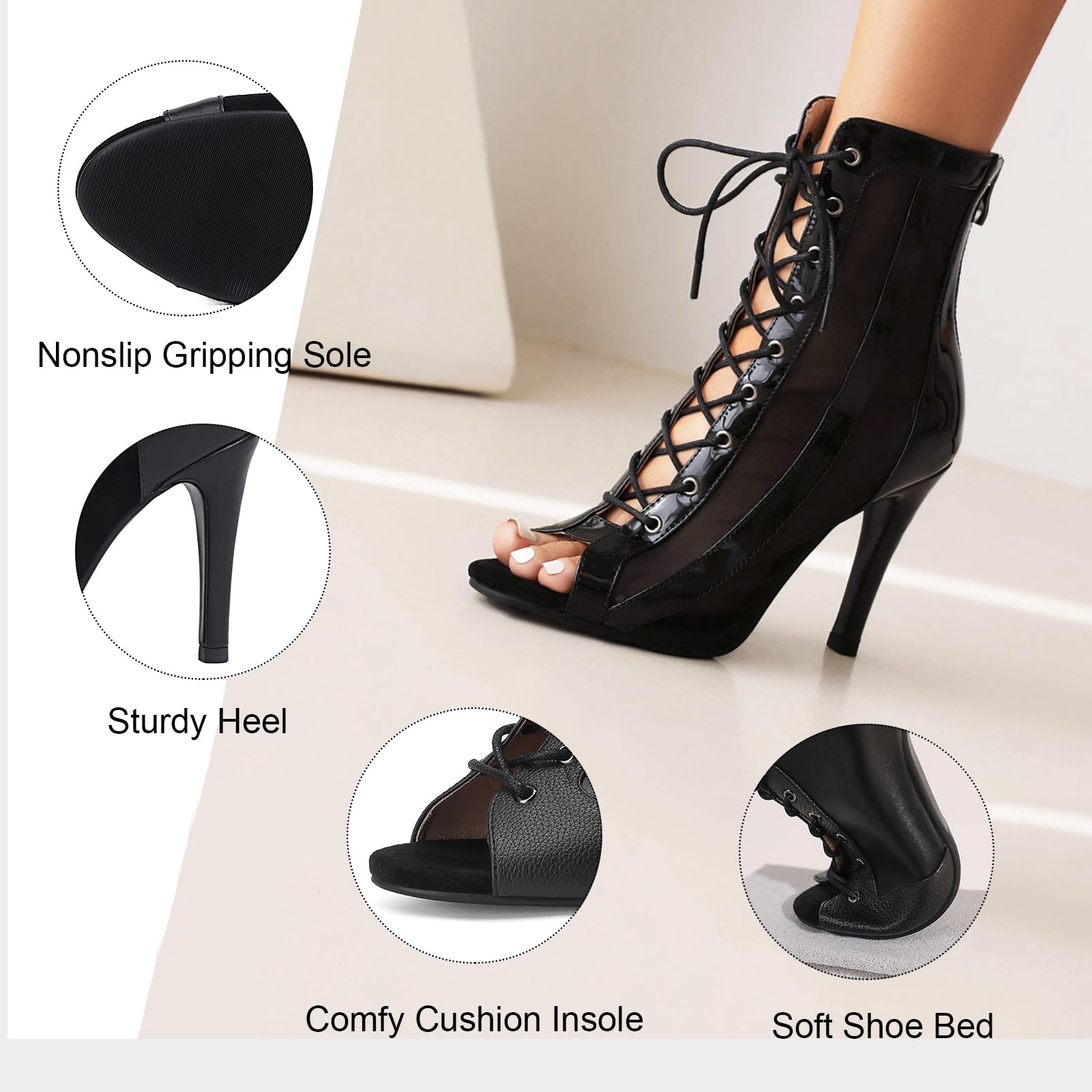 Damen Dance Heels 7CM/10CM Heel Height