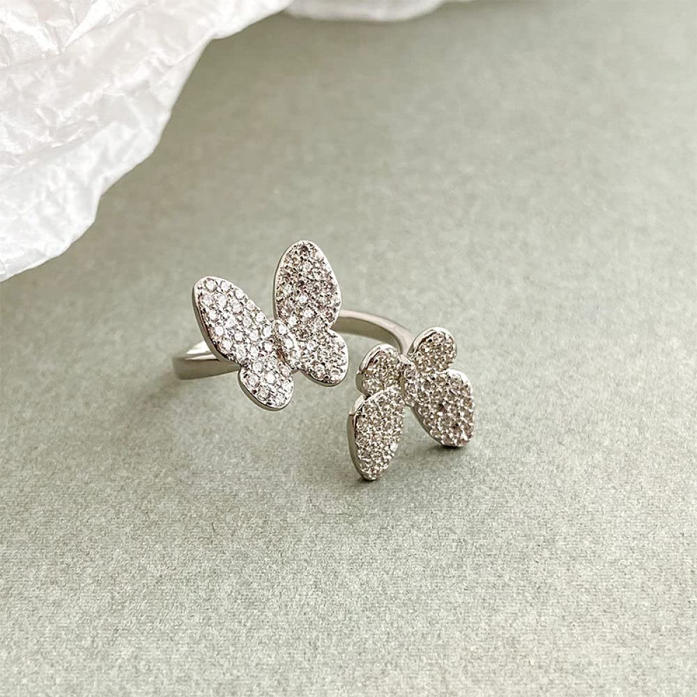 Anelli Aperti A Farfalla Intagliata Retrò Per Le Donne Anello - Foto 5