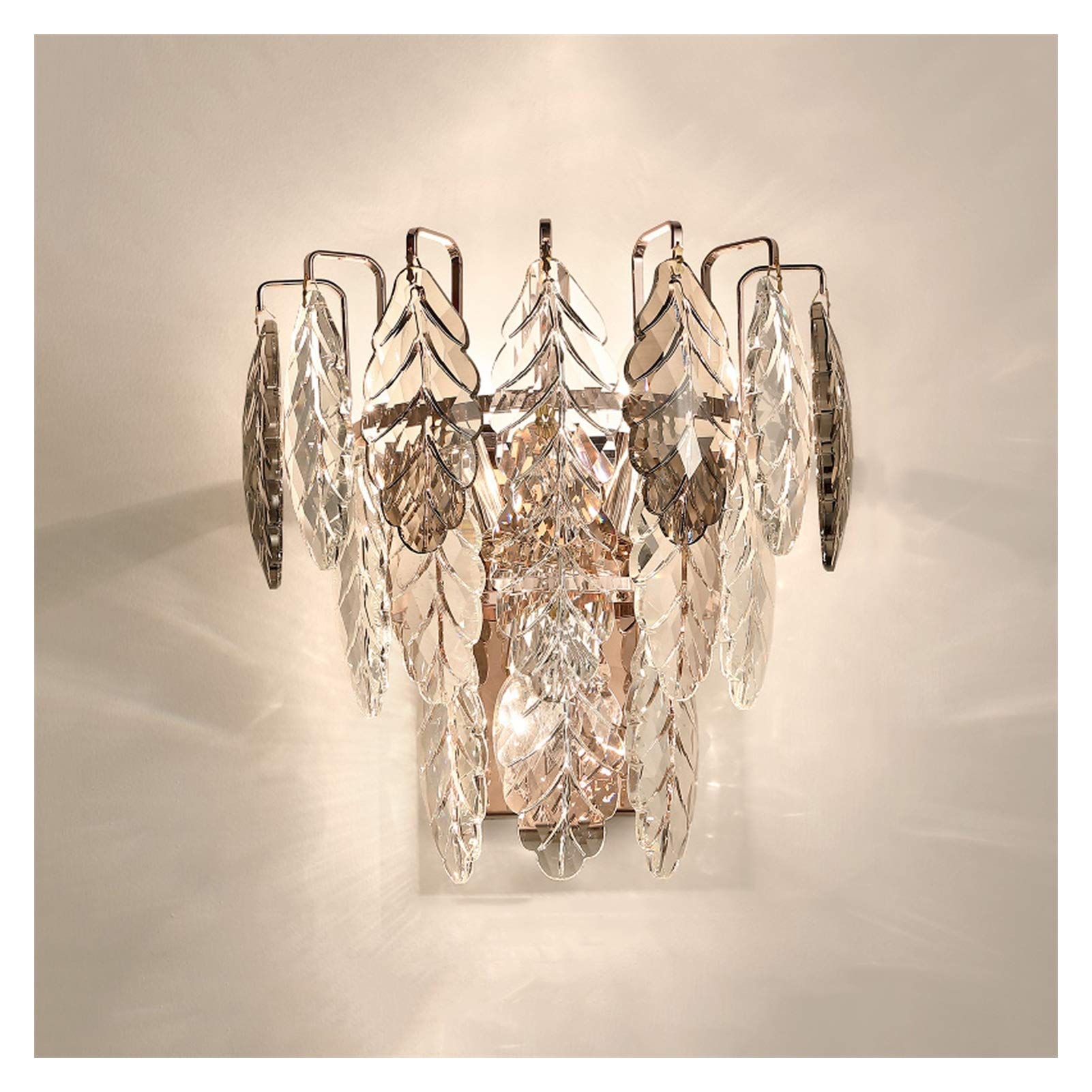 HYJAUSXB Wall Lamps Sconces with postmodern Crystal Light Background Bedroom Bedside lamp lampshade sconces(2PACK)