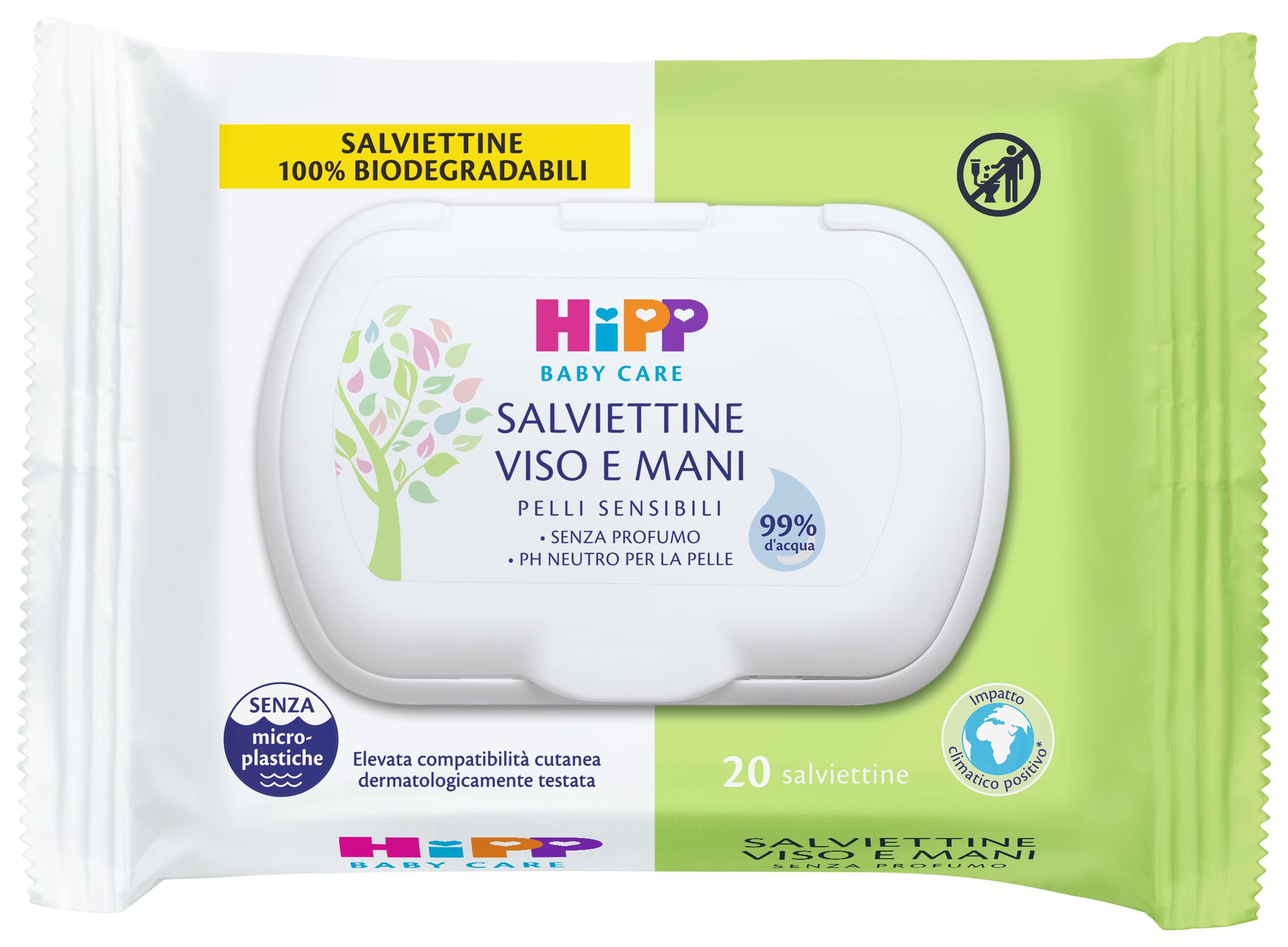 Salviettine Neonato HiPP - 15 Confezioni Da 48 Pezzi, Delicate E Senza Plastica, Per Pelle Sensibile - Foto 6