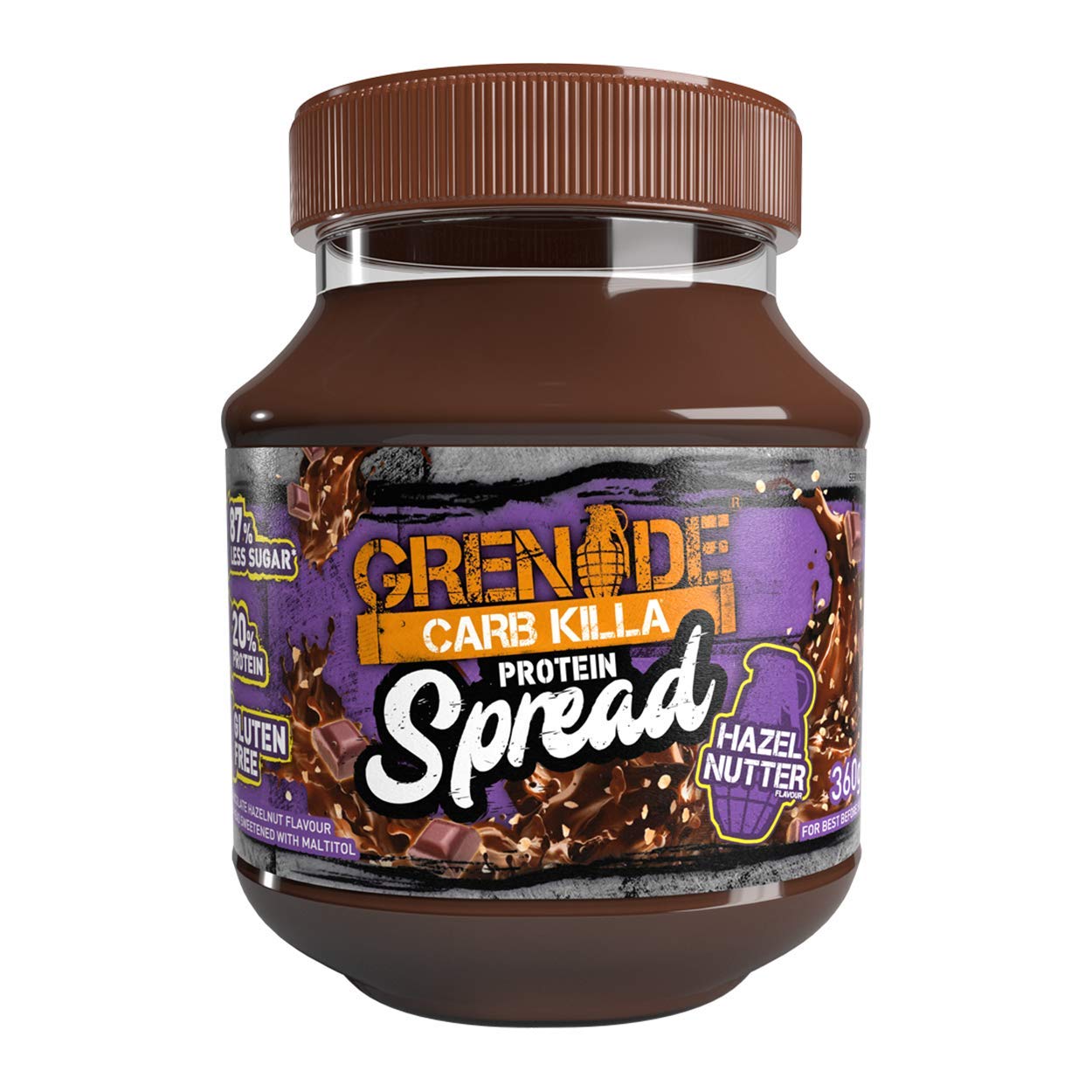 CARB KILLA PROTEIN SPREAD (High Protein/Low Sugar Spread) Hazel Nutter 360g - Chocolate Chip Salted Caramel