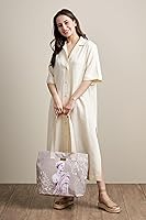 Vista 44 de Maison d' Hermine Bolsa de lona para mujer, bolsa de lona de algodón reutilizable para el hombro, bolsas de comestibles a granel con asa para 01