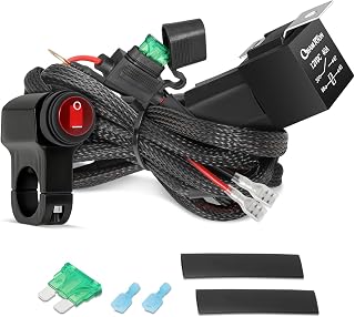 Light Bar Wiring Harness Kit with Motorcycle Handlebar Switch
