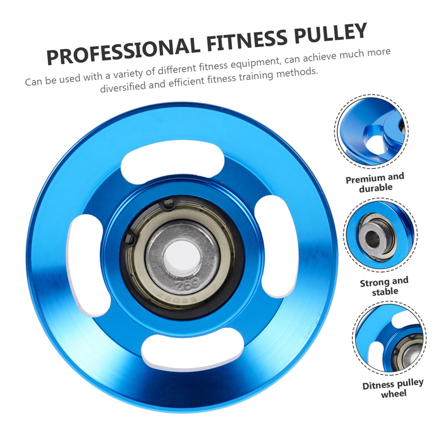 IMIKEYA Polea De Equipo De Fitness Accesorio De Equipo De Fitness Accesorios De Fitness Polea De Fitness Resistente Desgaste Polea De Cable Navy Aleación De Aluminio