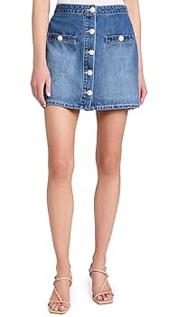 L'AGENCE Women's Kris Mini Skirt, Hilmar, Blue, 26 at Amazon