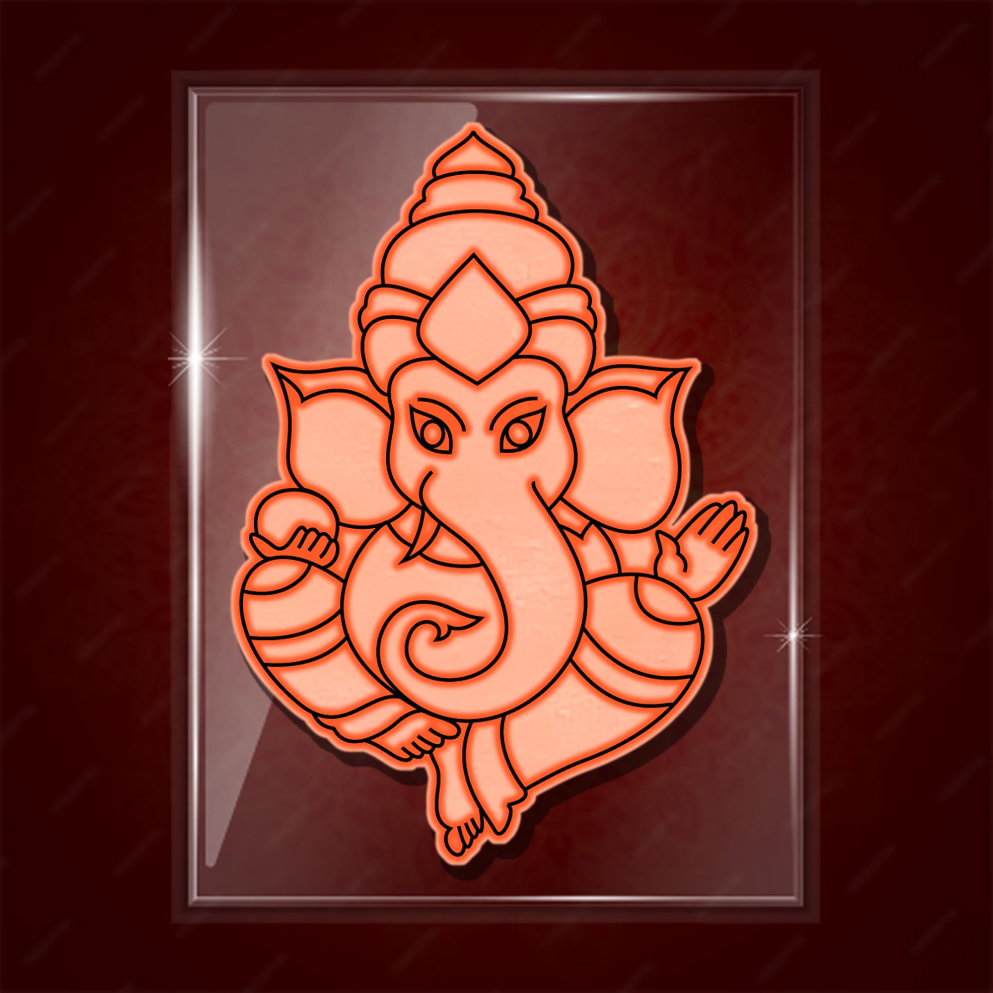 (Arpita Mehandi) Lord Ganesh G Mehandi Design Helper Tool for Shelf Mehandi Design-picture-40