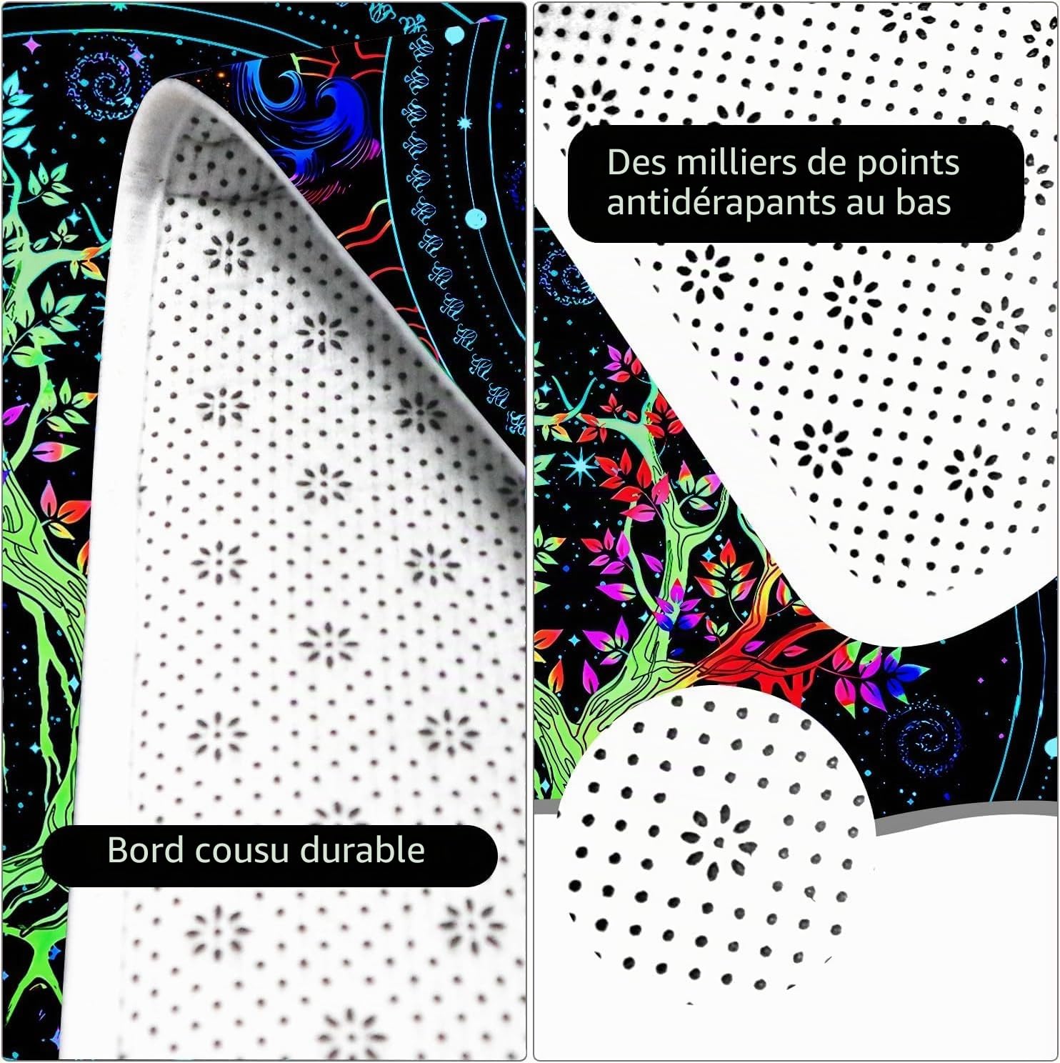 Tapis Chambre Ado 3D - Tapis Sol Gaming Imprimé Ciel étoilé Néon Graffiti & Console De Jeu - Flanelle Doux Antidérapant - pour Garçon Enfant (Navy,140x200cm)