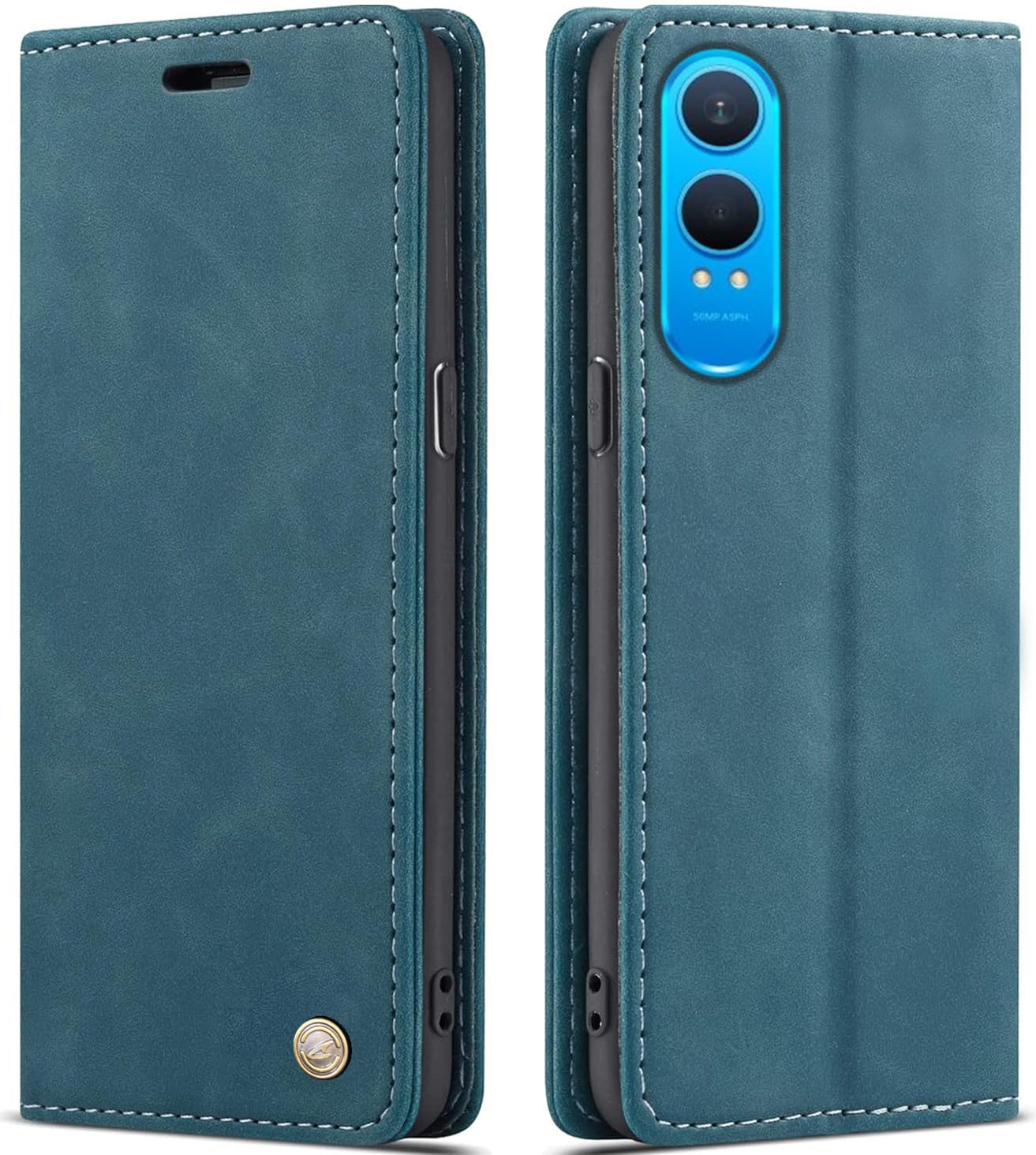 ClickCase for OnePlus Nord CE4 Lite 5G Sheepskin Series Faux Soft Leather Wallet Flip Case Kick Stand with Magnetic Closure Lightweight Slim Flip Cover for OnePlus Nord CE4 Lite 5G (Greenish Blue) (B0D8HZN9SQ) Amazon Price History, Amazon Price Tracker