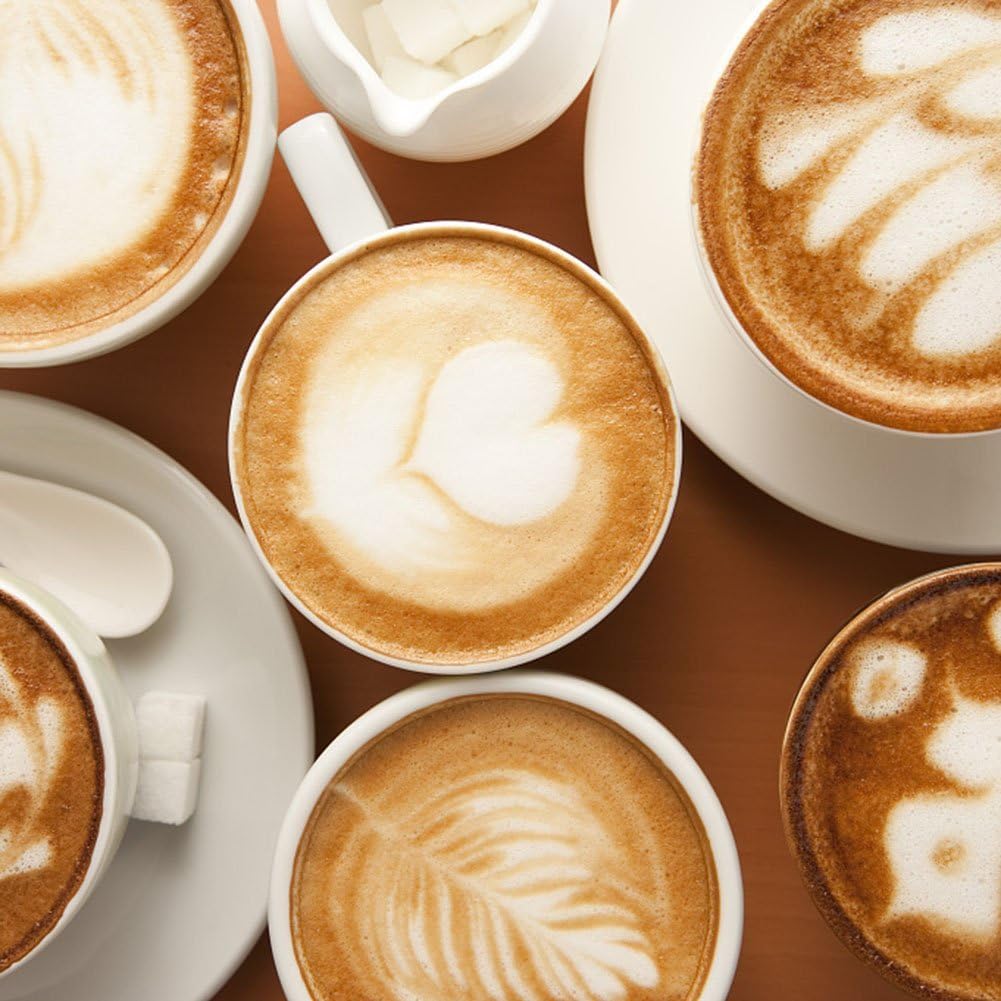 16Pcs Plastic Coffee Latte Cappuccino Arts Coffee Garland Cake DIY Decorating Tool for Kitchen and Store