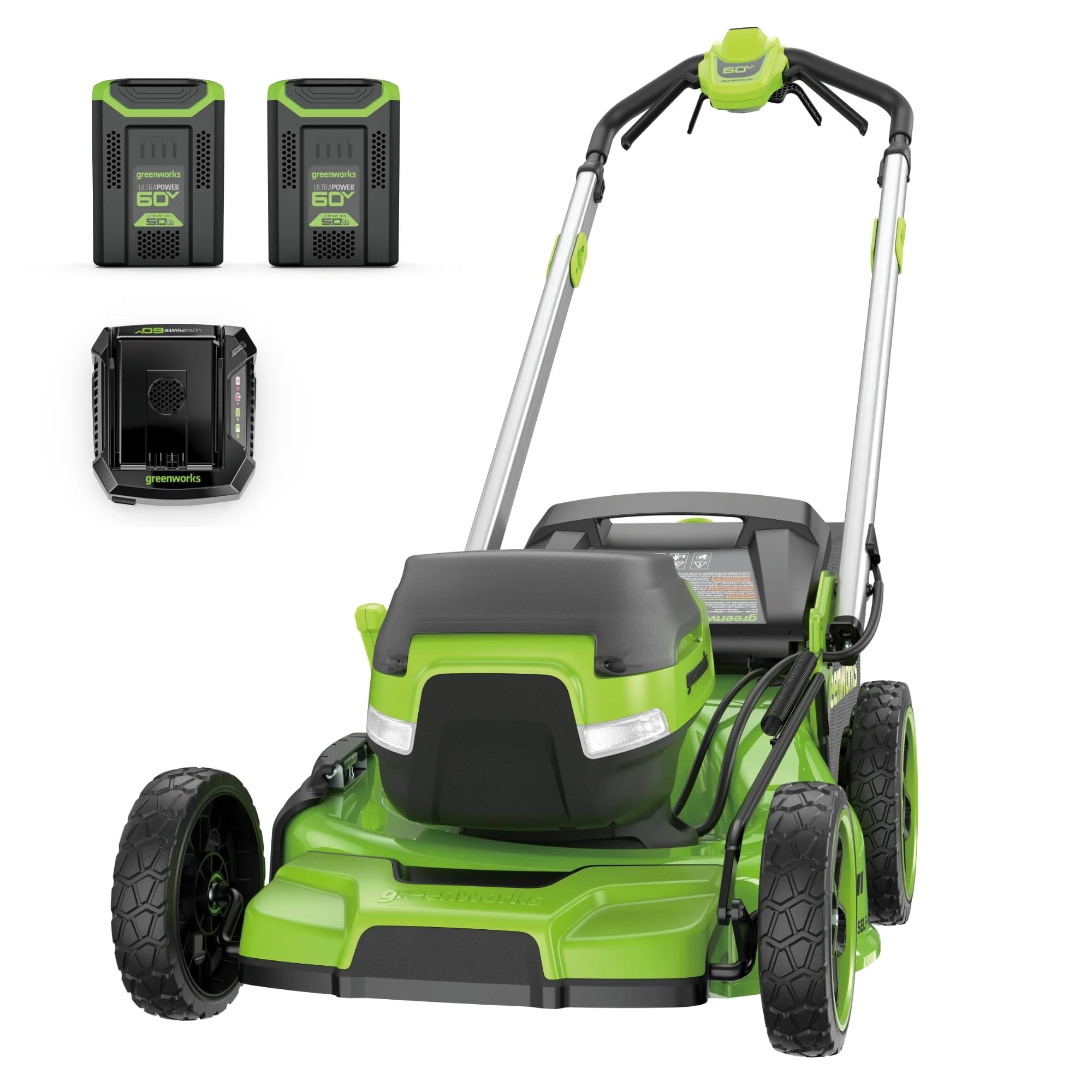 60V 21 in Self-Propelled Lawn Mower, (2) 5.0 Ah Battery Kit