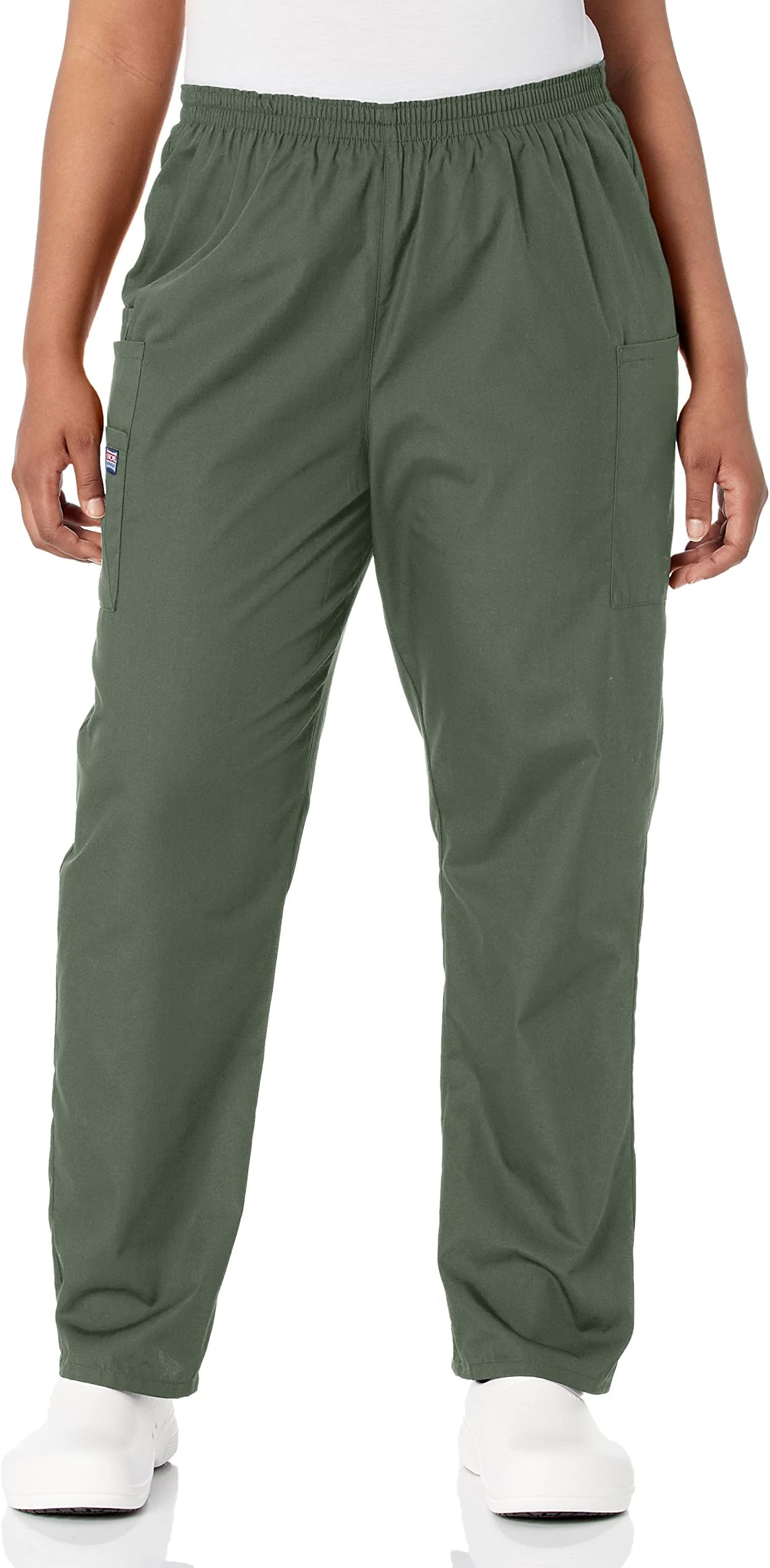 Scrubs for Women Cargo Pant Natural Rise Tapered Pull-On Bottom with 4 Pockets , Fade Resistant Fabric - 4200
