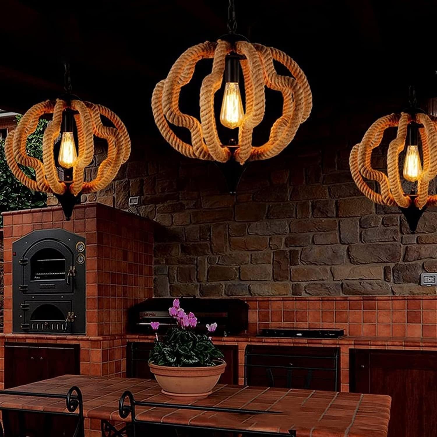 Chandelier Loft V-intage Pendant Light Compatible with Living Room