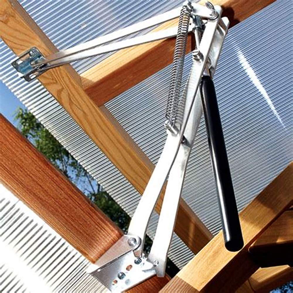 Gewächshaus Fensteröffner, Automatischer Fensterheber für Gewächshaus, Geeignet für alle Gewächhäuser (Doppelte Spiralfeder)