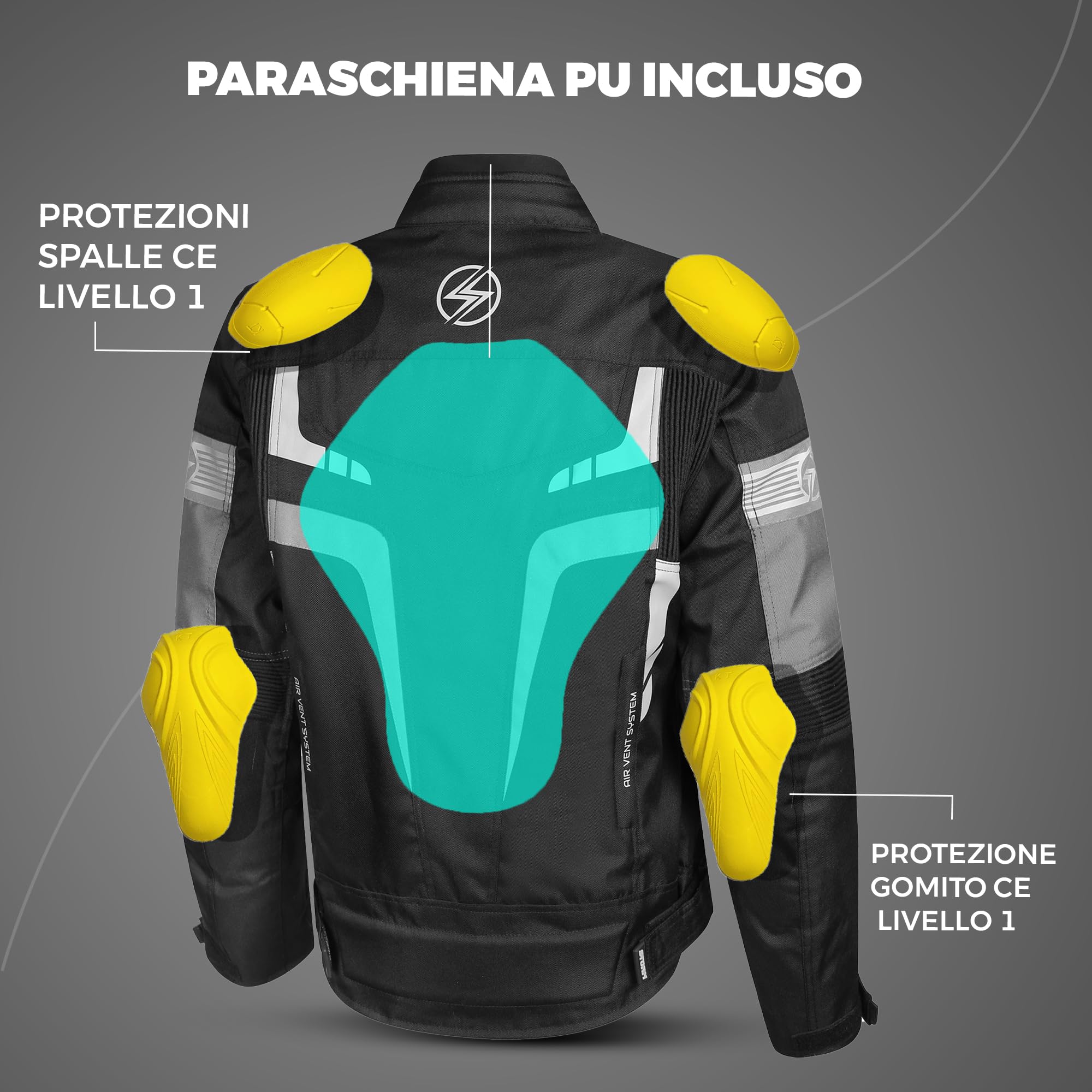 Chaqueta de moto para mujer Storm 4 estaciones con protecciones CE impermeable – Seguridad y comodidad para cada temporada
