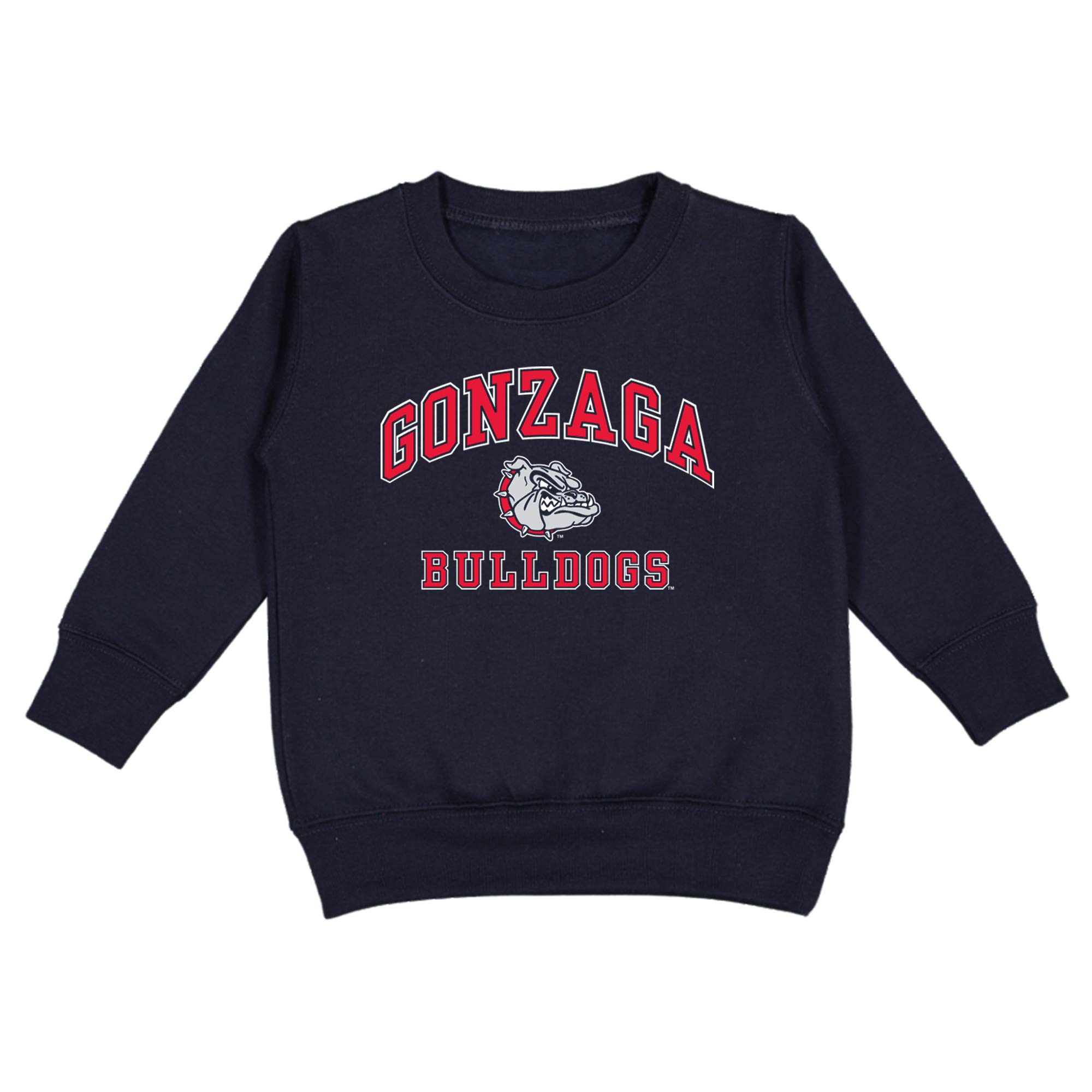 College Kids Gonzaga Bulldogs NCAA Toddler Fleece Crew Neck Sweatshirt (2T)