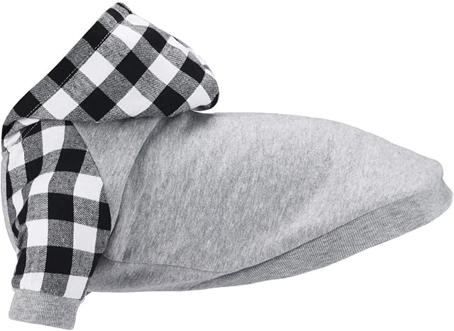 Small Dog Hoodies Pet Clothing Soft Fleece Dog Sweatshirt Pullover Dog Apparels Puppy Kittens Winter Clothes Warm Tshirt for Puppy Small Dogs Sphynx Cat Chihuahua Bulldogs Poodle Yorkie Grey XS