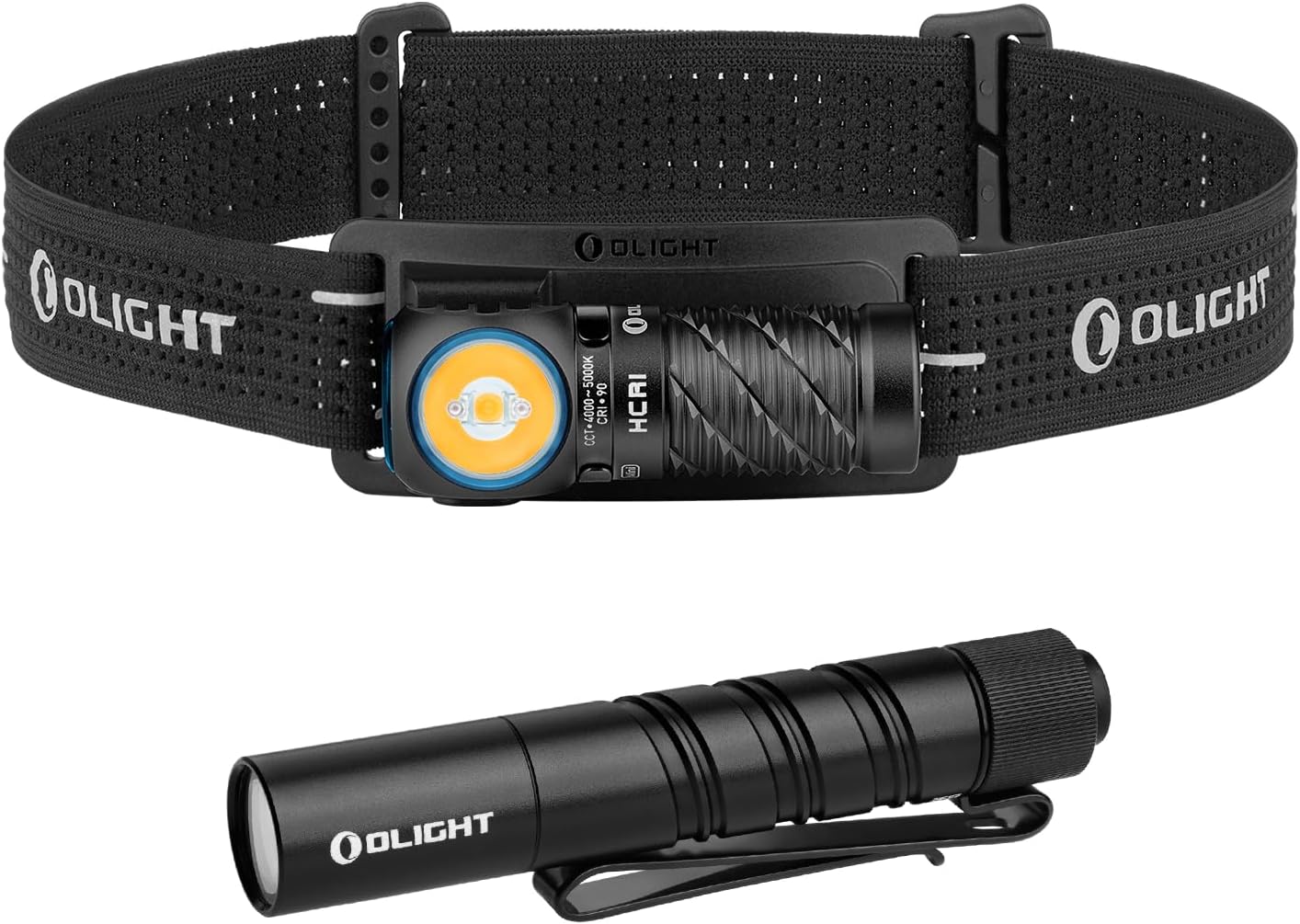 OLIGHT Perun 3 Mini Rechargeable Headlamp Flashlight Bundle I3T 2 EOS Pocket EDC Flashlight