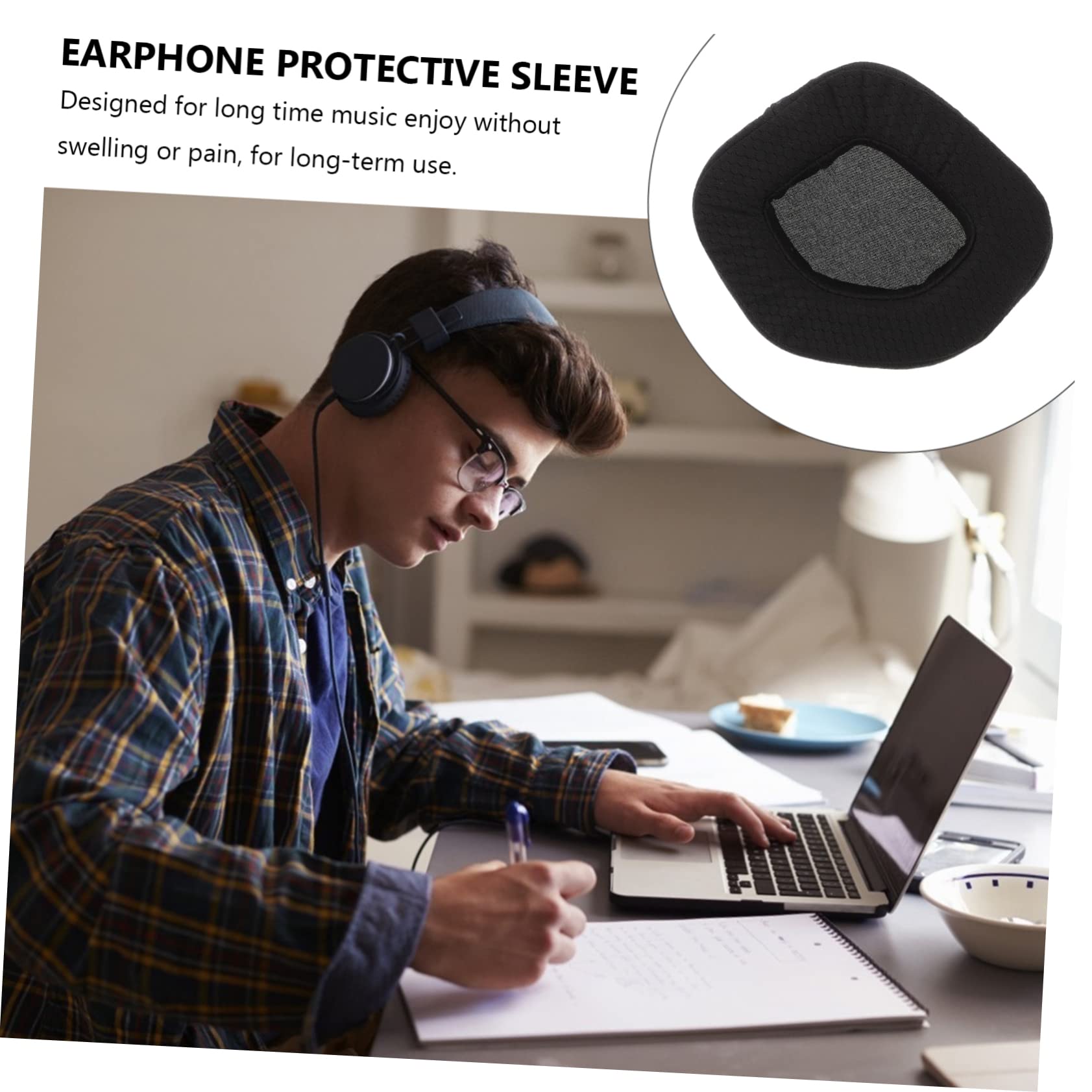 DOITOOL 4 Almohadillas De Repuesto para Auriculares con Reducción De Ruido De Malla para Auriculares Cómodas Fundas para Juegos.