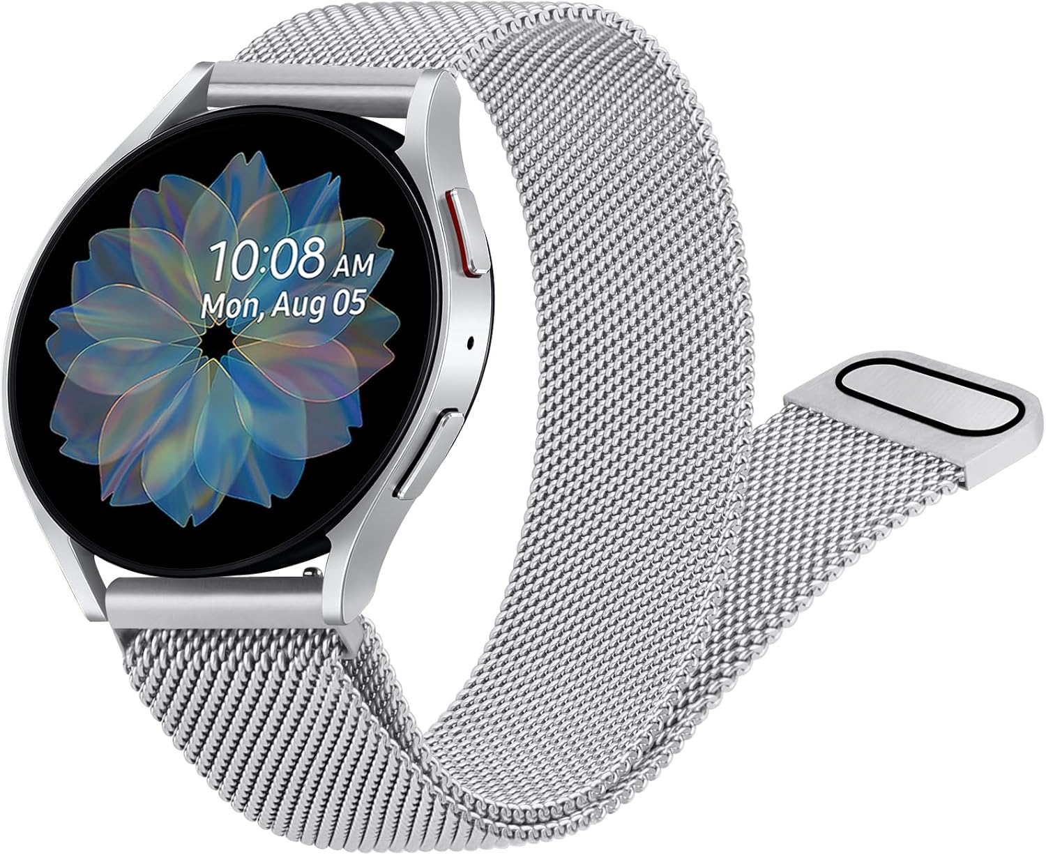 AK Correa de metal compatible con Samsung Galaxy Watch Active