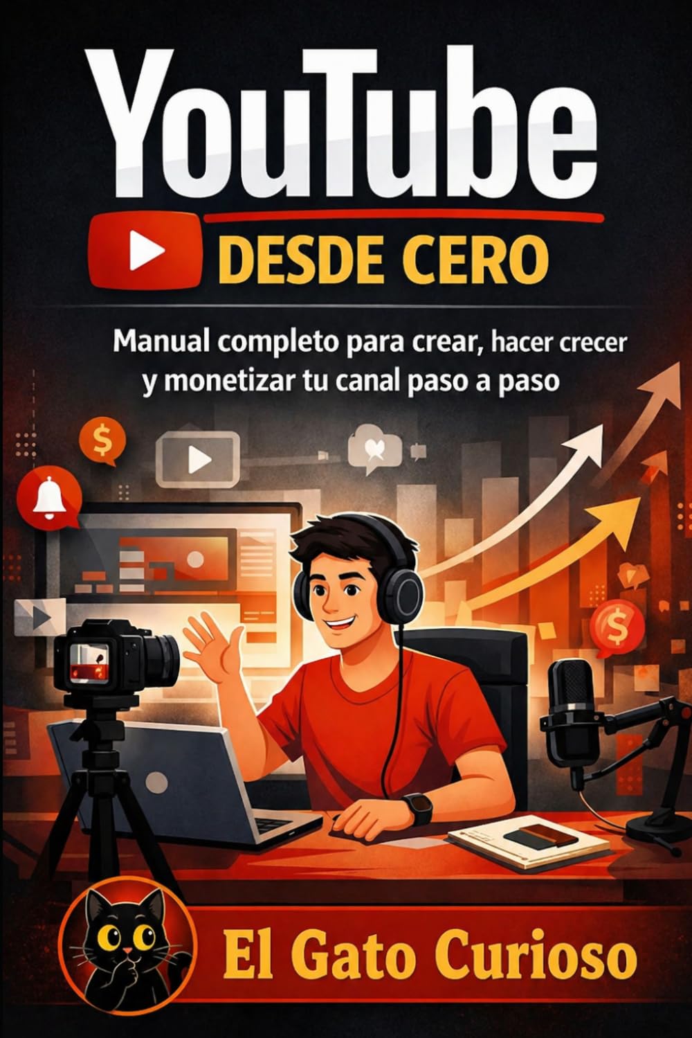 YouTube desde cero: Manual completo para crear, hacer crecer y monetizar tu canal paso a paso