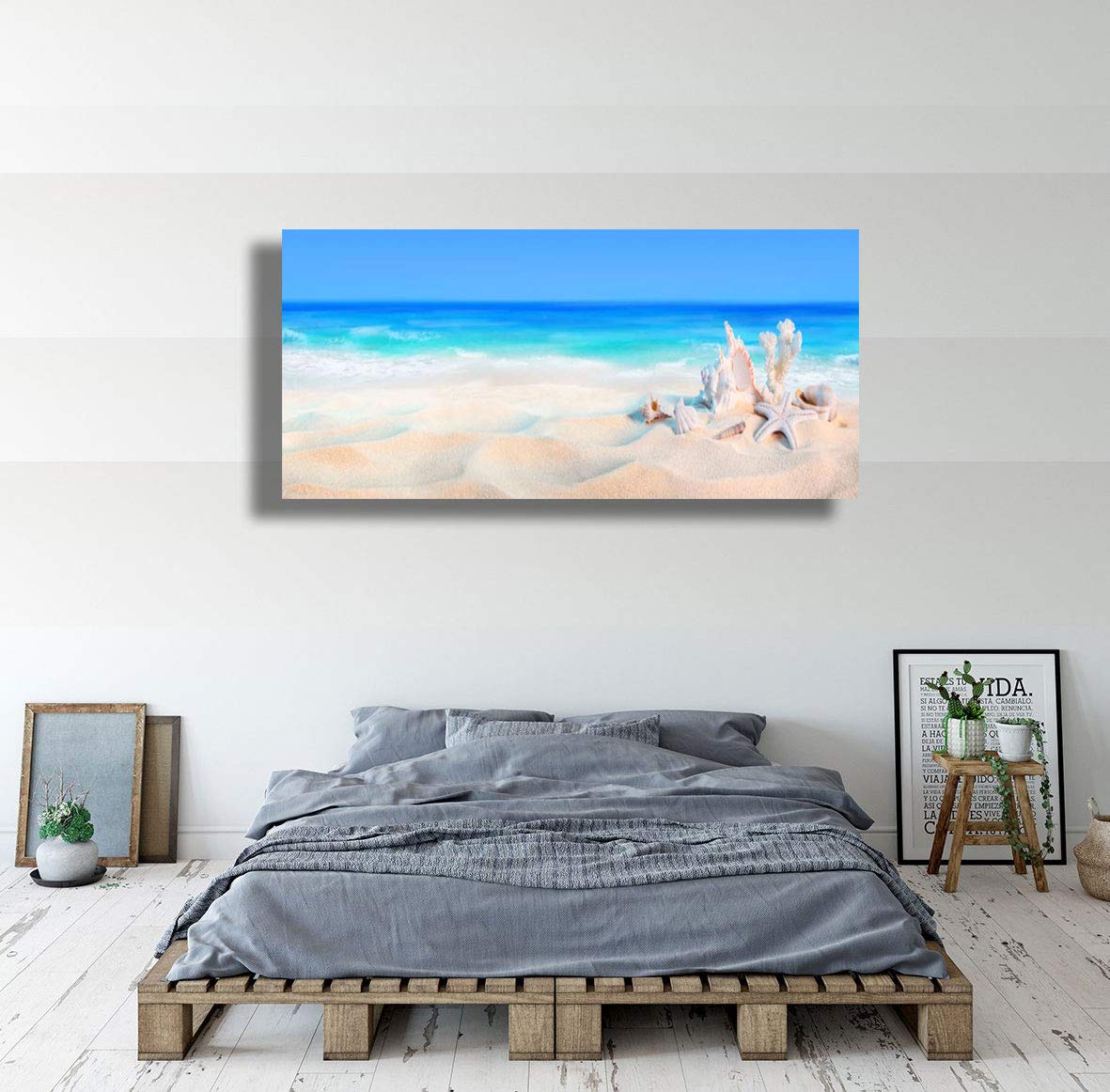 Quadro Su Tela Novart Caraibi – Spiaggia Da Sogno, Moderno, Senza Cornice, Stampato In Germania, 110g/m², Pronto Da Appendere - 2