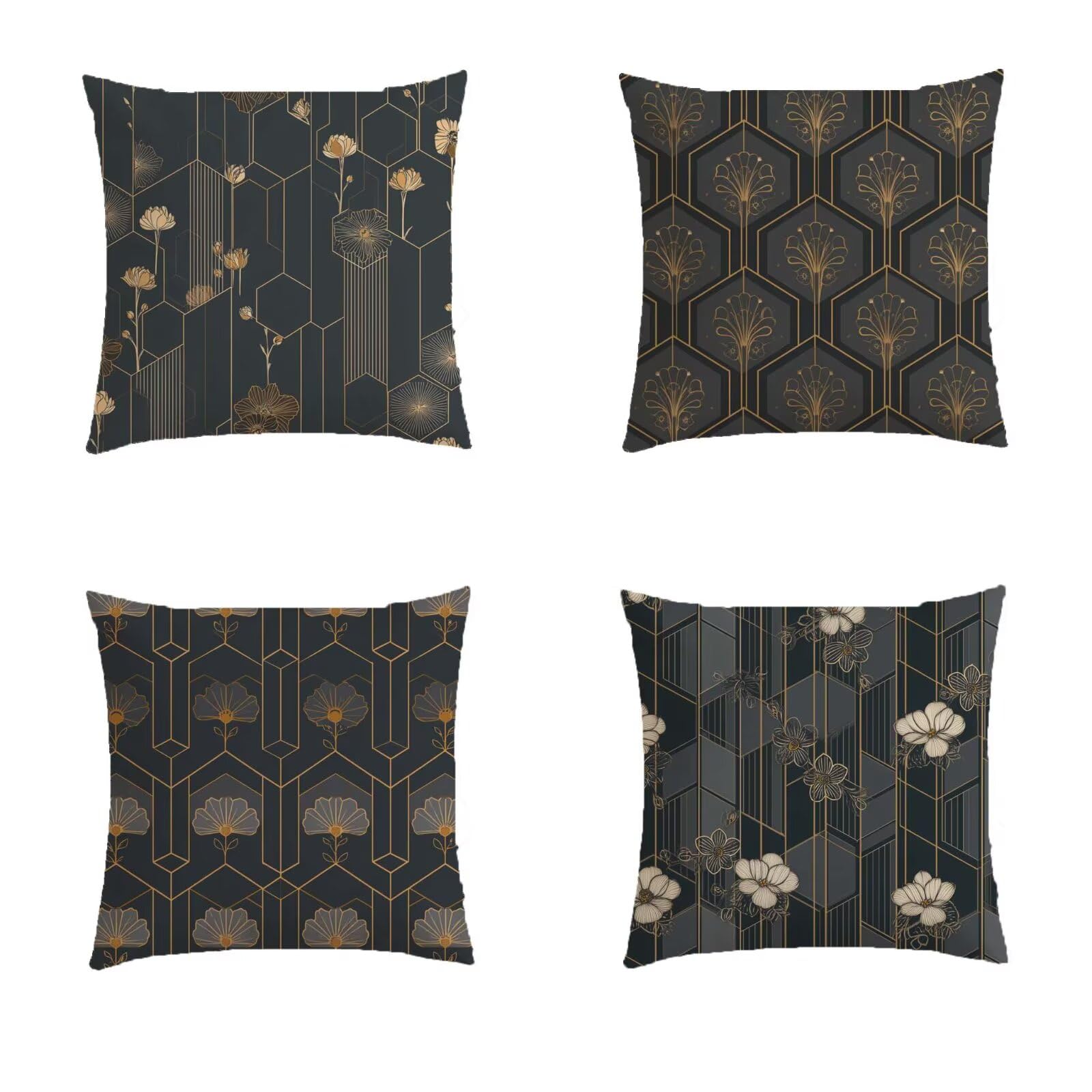 Housse coussin extérieur 60x60cm imperméable taie oreiller canapé