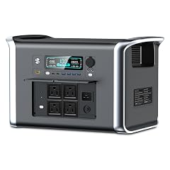 CTOLITY Portable Power Station 2048Wh LiFePO4 Battery 2400W AC Outlets 3400W Surge Solar Generator 1 Hr Fast Charge