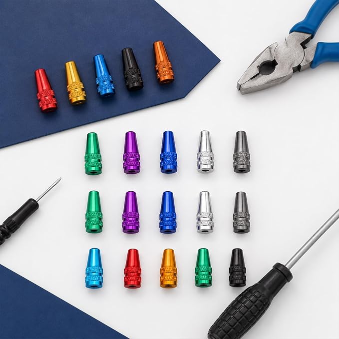 50 Tapas de Válvula Presta para Bicicleta en 10 Colores miniatura 7