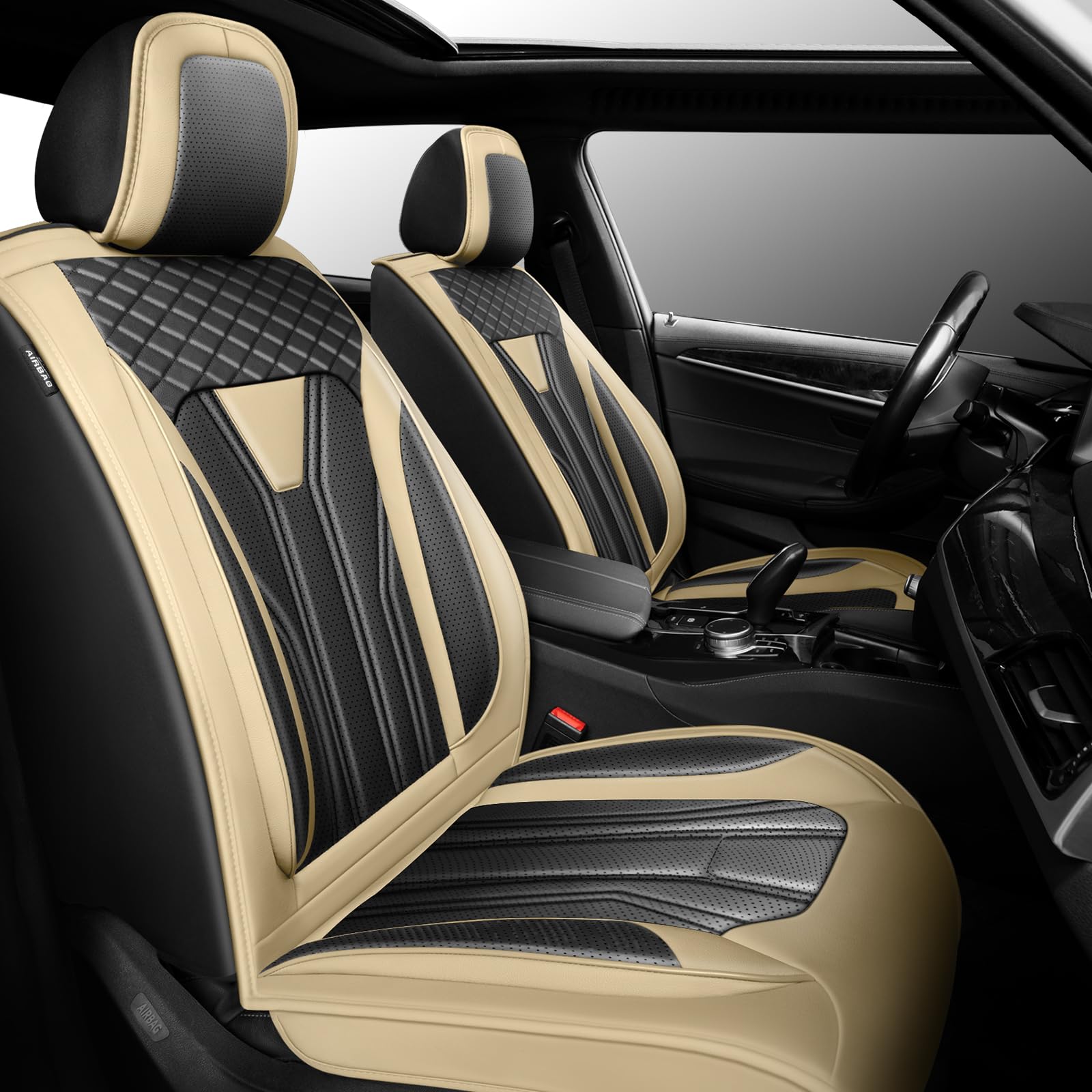 Conjie Fusion Front Pair (Beige & Black)