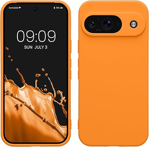 Miniatura 186 de kwmobile Funda compatible con Google Pixel 9 Pro - Funda protectora delgada de TPU para teléfono - Acabado mate suave - Negro mate NEGRO MATE,Piedra