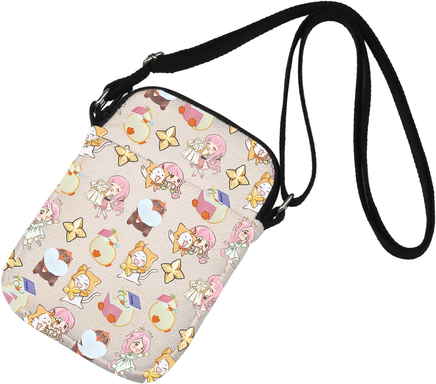 WUSUANED Nikki Game Inspired Crossbody Bag Game Character Lover Gift Momo Cat Shoulder Bag - Image 3