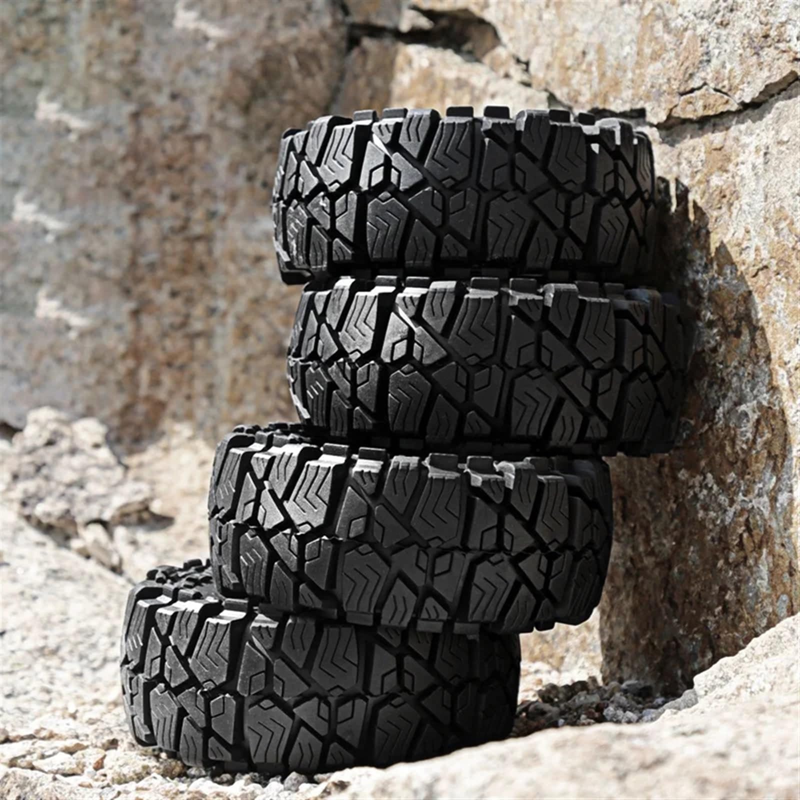 RC Pneumatici Ruote Compatibile Con SCX10 TRX4 Per RGT 4 Pezzi 1.9 Pollici RC Pneumatici Ruote 1/10 Modello Auto Crawler Retrofit Di Ricambio Accessori