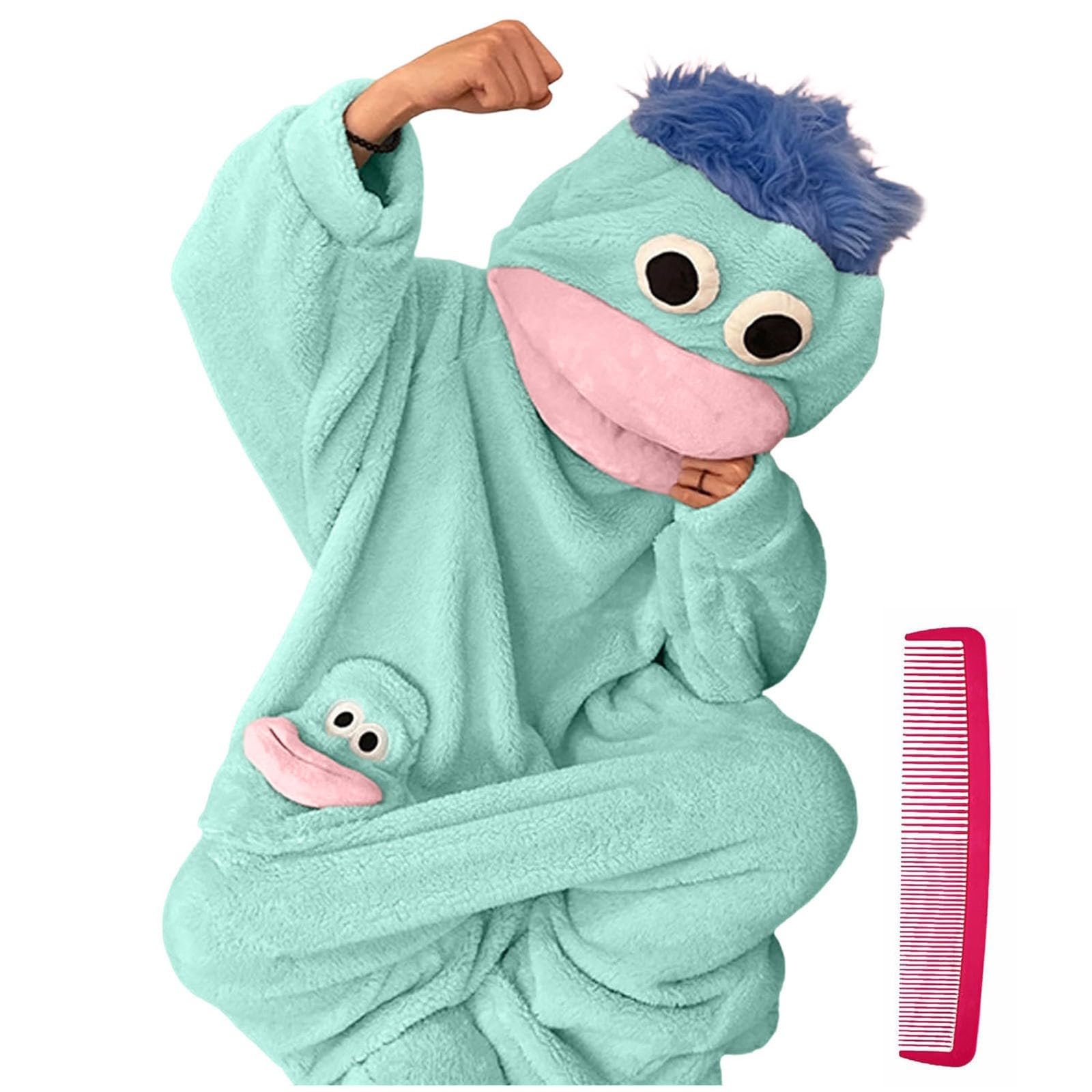 Pijama Monos Cosplay Traje con Goofy mono de monstruo 2026tonto de monstruo para cuerpo completo con capucha ropa de descanso de Capucha de Ropa Dormir una Pieza para el Salón Fiesta al Libre