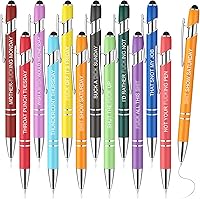 Vista 1 de Zonon - Paquete de 12 bolígrafos con frases motivacionales para escuela y oficina, punta fina, escritura uniforme, citas divertidas para regalar a