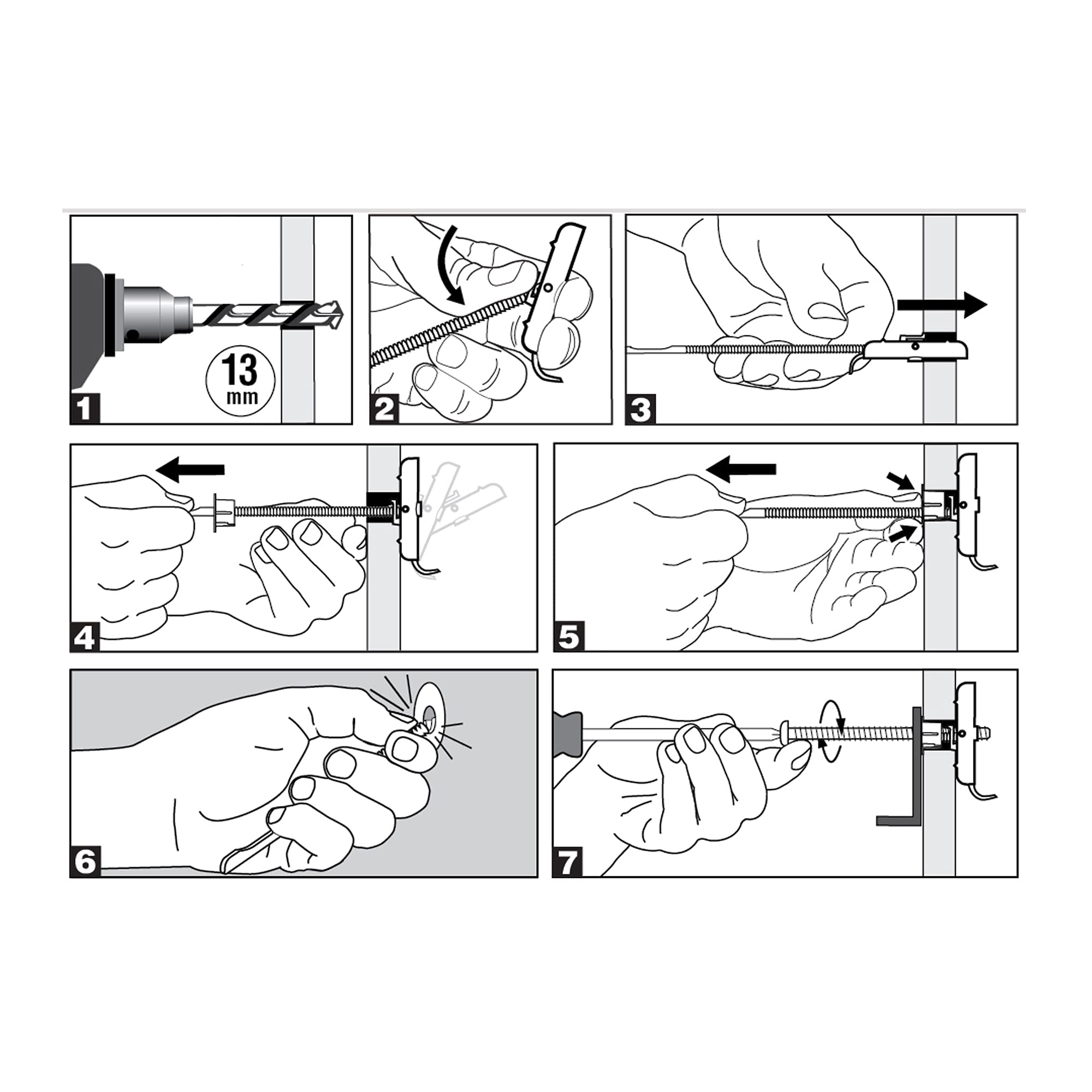 Cobra M5 FlipToggle Universal-Wandbefestigung für Gipskartonplatten