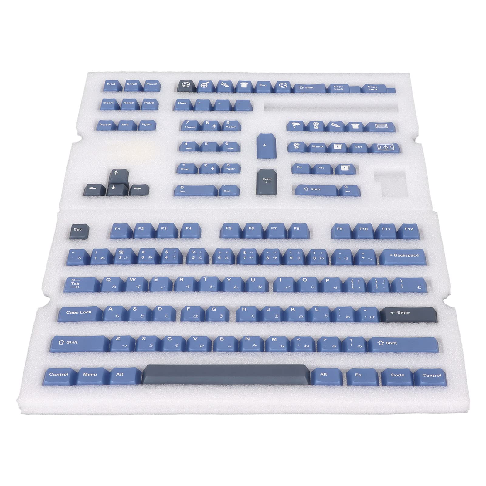 Ejoyous Japanese PBT Keycaps 128 Tasti, Cherry Height (Inoltrare)