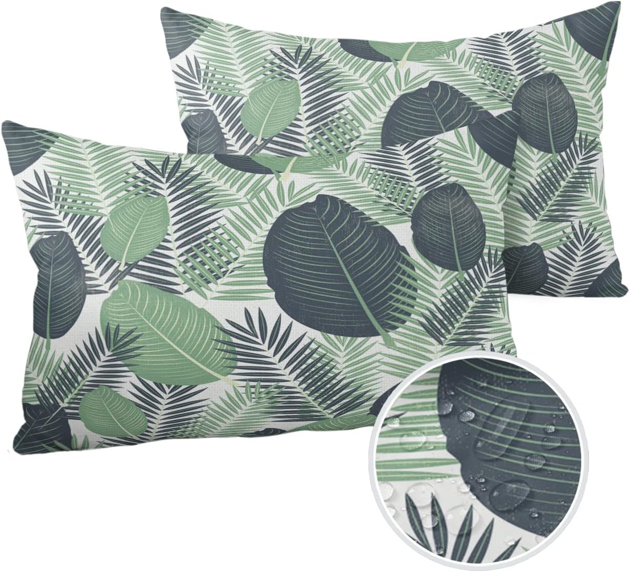 Waterproof Pillow Covers for Couch Throw Pillow Cases Set