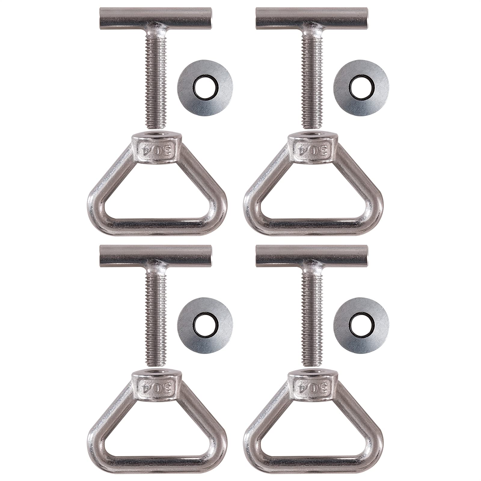 Twowinds - Vis Fixation Charge au Rail Compatible avec VW T5 T6 Multivan California Caravelle Caravane - Ancrage Charge - Transport Sécurisé - Arrimage Bagages (Lot de 4