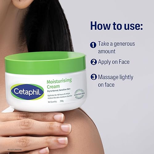 Miniatura 10 de Cetaphil - Crema hidratante para cara y cuerpo, crema hidratante para piel seca a muy seca y sensible, nueva de 8.8 onzas, libre de fragancia,