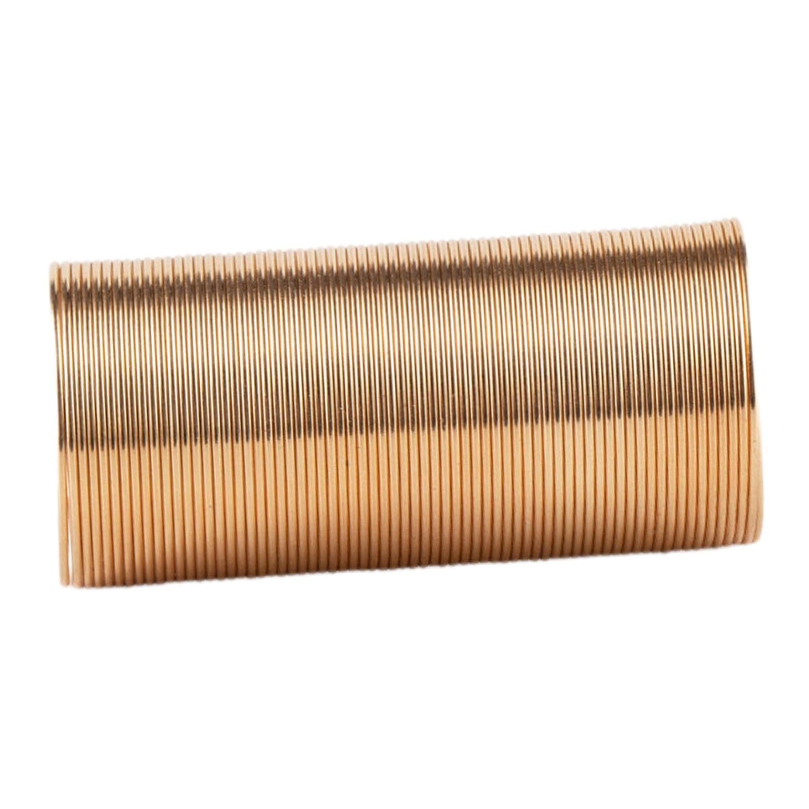 THE STYLE SUTRA® Memory Wire for Jewelry Making Bracelets Gifts 50 Loops Jewelry Beading Wire Light Golden