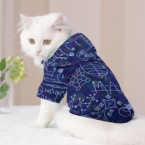 Miniatura 4 de Physics Elements Science Dog Hoodie Hooded Sweatshirt Pet Clothes with Hat for Small Puppy and Cats