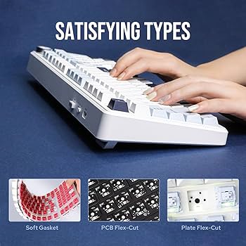 Amazon.com: EPOMAKER X Aula F99 PRO 無線遊戲鍵盤,附8000mAh