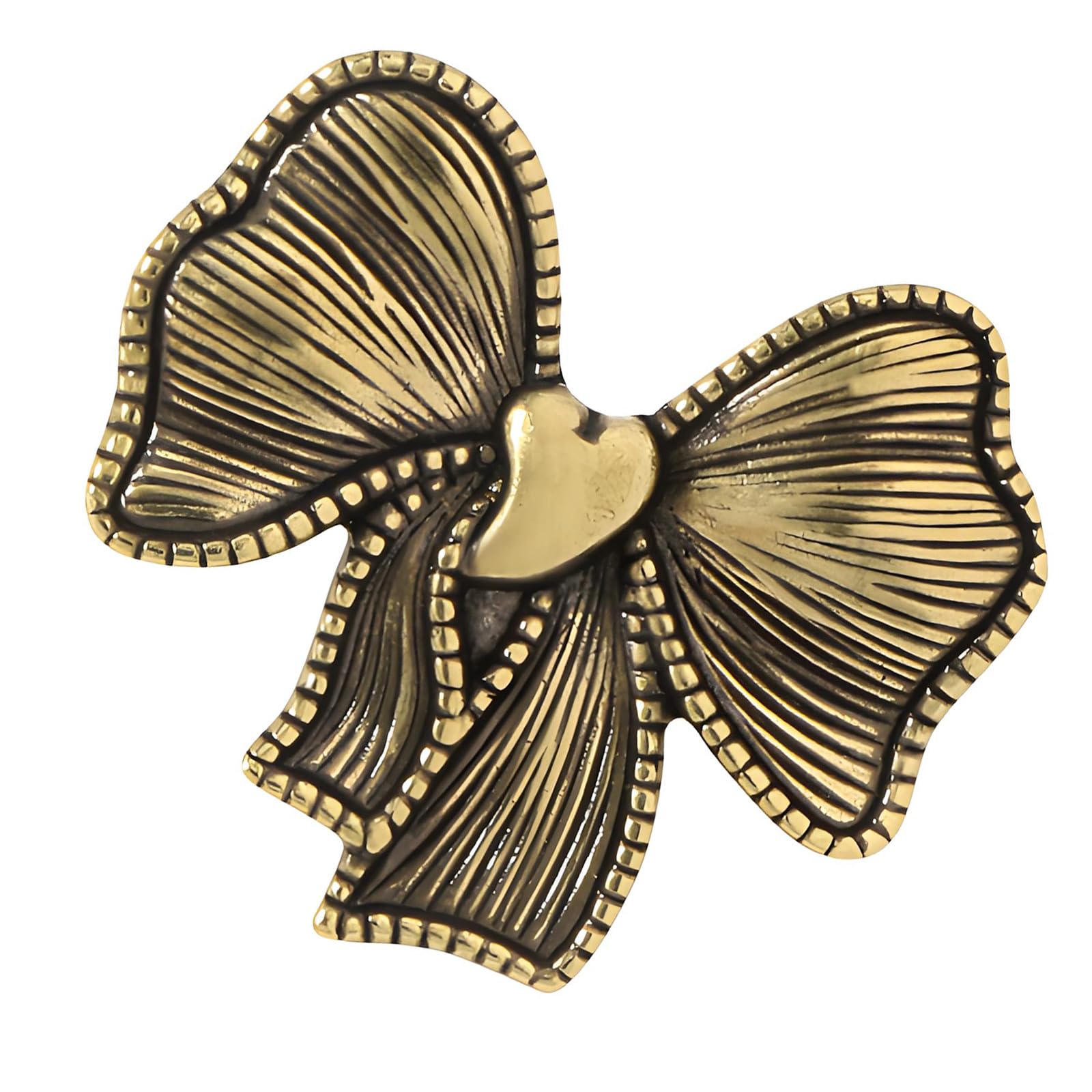 Mekalero Aged Color Romantics Heart Shape Brasses Drawer Unique Furniture Handle For Bedroom Furniture Dresser Nightstand Durability Cabinet Pull