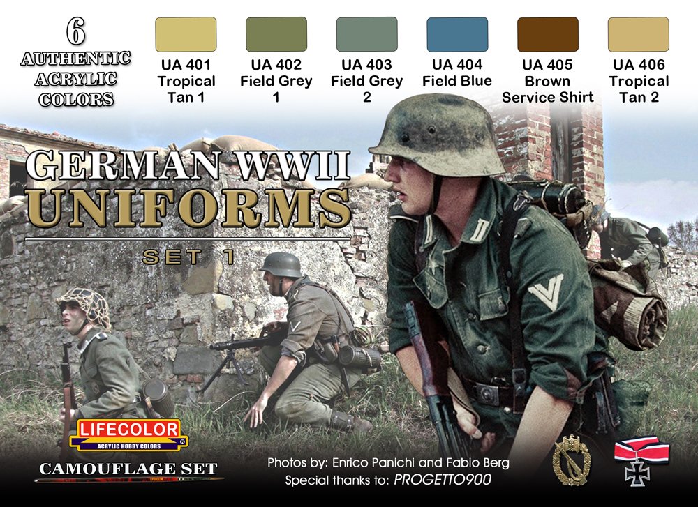Lifecolor Camouflage Set Cs04 German Wwii Uniforms Set1