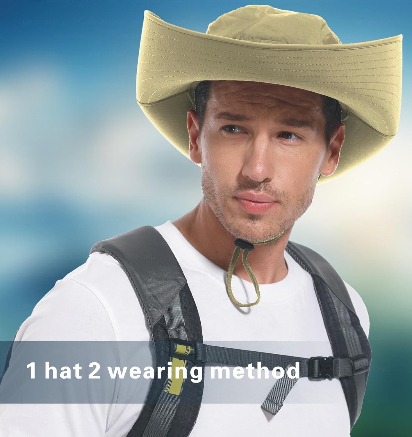 for Men & Women Ultra Wide Brim hat UPF50+ Waterproof Sun hat Suitable for Fishing Hiking Camping & etc - Image 5